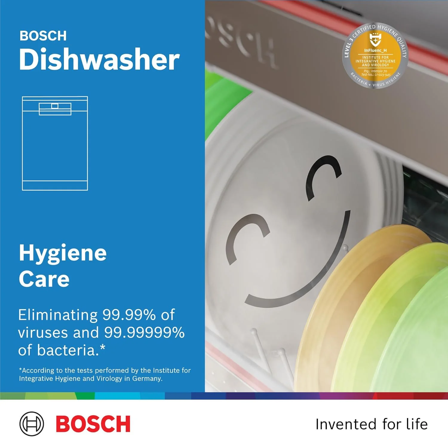 ماشین ظرفشویی ایستاده بوش سری 4، 60 سانتی متر، 14 نفره، مجهز به Home Connect برای نظارت و کنترل از راه دور، 1 سال گارانتی تولید، مدل SMS4HMW65M سفید