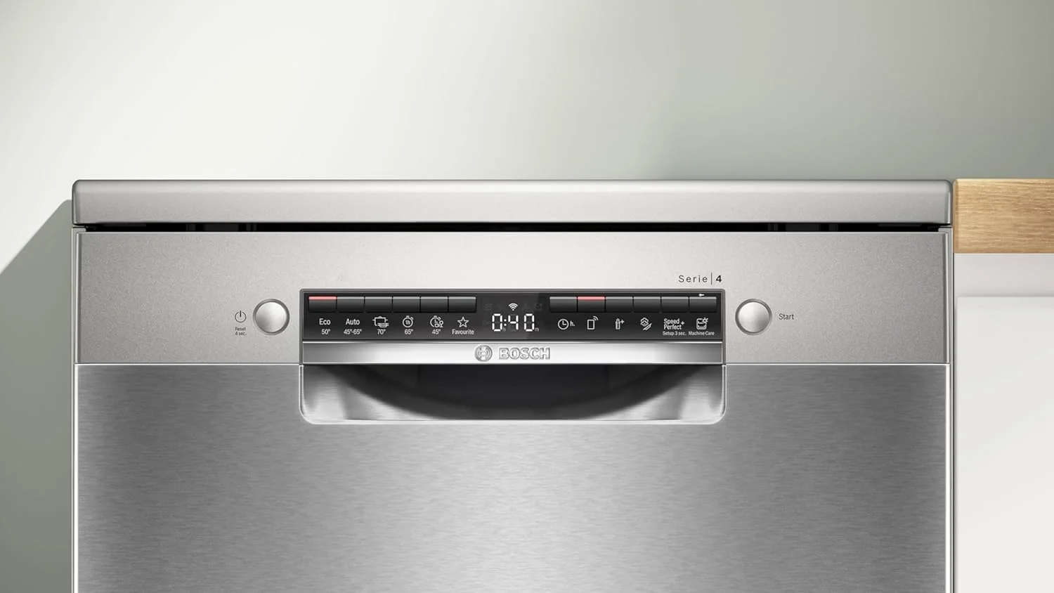 ماشین ظرفشویی ایستاده بوش، 13 نفره، با موتور EcoSilence Drive و Home Connect - مدل SMS4HMI25M نقره ای استیل