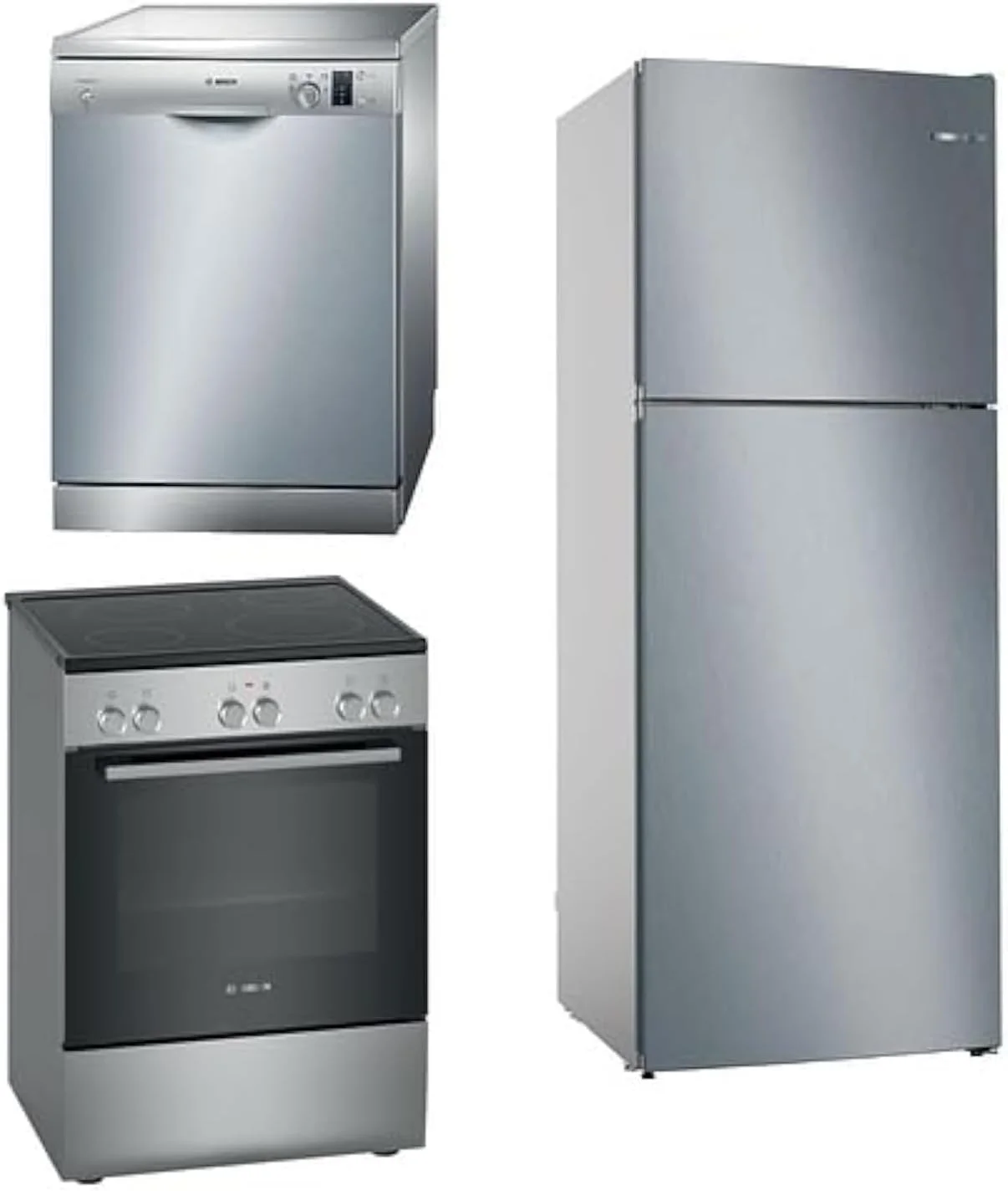 بسته پرفروش بوش - اجاق گاز (HKL060070M) + ماشین ظرفشویی (SMS50D08GC) + یخچال (KDN55NL20M)