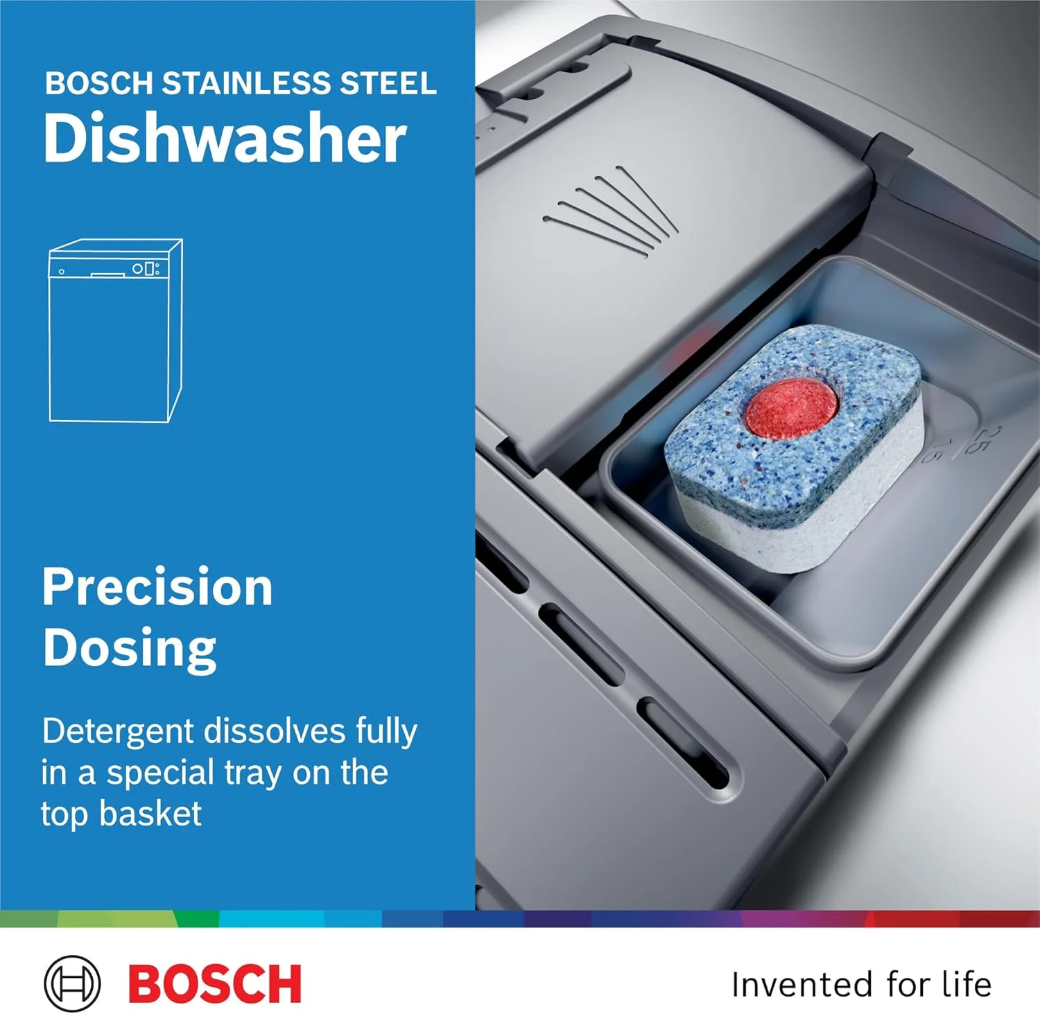 ماشین ظرفشویی ایستاده سری 4 بوش، 12 نفره، مهندسی آلمان، EcoSilence Drive، مدل SMS50D08GC