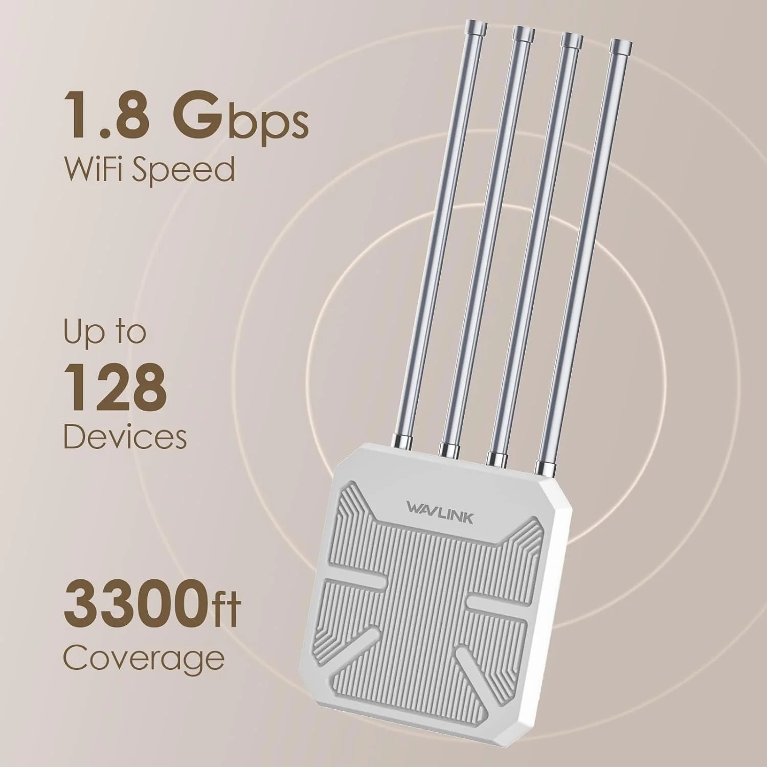 اکسس پوینت بیسیم وایفای 6 WAVLINK AX1800، توسعهدهنده وایفای فضای باز دو بانده با برد بلند، پشتیبانی از 128 دستگاه، ضد آب IP67، پشتیبانی از Mesh/AP/Repeater برای مزرعه، حیاط، RV، کمپینگ اکسس پوینت بیسیم وایفای 6 WAVLINK AX1800، توسعهدهنده وایفای فضای باز دو بانده با برد بلند، پشتیبانی از 128 دستگاه، ضد آب IP67، پشتیبانی از Mesh/AP/Repeater برای مزرعه، حیاط، RV، کمپینگ