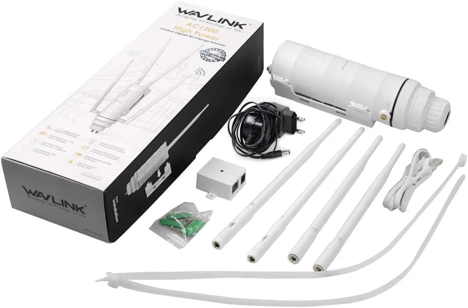 WAVLINK - AC1200 - اکسس پوینت بی سیم فضای باز، WLAN - 60m Poe - ضد آب و هوا - WLAN AP، دو باند 5G + 2.4G - WLAN (572HG3) WAVLINK - AC1200 - اکسس پوینت بی سیم فضای باز، WLAN - 60m Poe - ضد آب و هوا - WLAN AP، دو باند 5G + 2.4G - WLAN (572HG3)