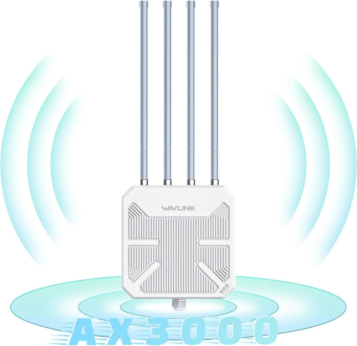 اکسس پوینت بی‌سیم وای‌فای 6 WAVLINK AX3000، وای‌فای برد بلند مناسب فضای باز با PoE | دو بانده | تا 128 دستگاه | ضد آب IP67، پشتیبانی از Mesh/AP/Repeater برای مزرعه، حیاط، RV، کمپینگ