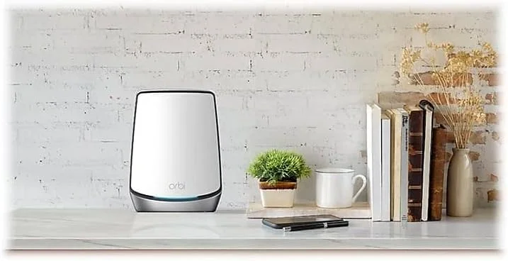 سیستم وای-فای 6 مش سه بانده NETGEAR Orbi Whole Home (RBK853) - روتر با 2 توسعه دهنده ماهواره ای، پوشش تا 7500 فوت مربع، 100 دستگاه، AX6000 (تا 6 گیگابیت بر ثانیه) سیستم وای-فای 6 مش سه بانده NETGEAR Orbi Whole Home (RBK853) - روتر با 2 توسعه دهنده ماهواره ای، پوشش تا 7500 فوت مربع، 100 دستگاه، AX6000 (تا 6 گیگابیت بر ثانیه)