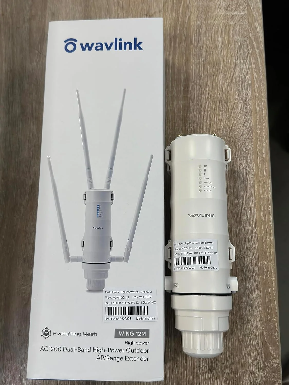 تقویت کننده برد وای فای بیرونی AC1200، اکسس پوینت بیرونی ضد آب WAVLINK با POE، تقویت کننده سیگنال وای فای دوربرد و پرقدرت، دو باند 2.4/5 گیگاهرتز، پشتیبانی از حالت های WiFi AP/Repeater/Router. تقویت کننده برد وای فای بیرونی AC1200، اکسس پوینت بیرونی ضد آب WAVLINK با POE، تقویت کننده سیگنال وای فای دوربرد و پرقدرت، دو باند 2.4/5 گیگاهرتز، پشتیبانی از حالت های WiFi AP/Repeater/Router.