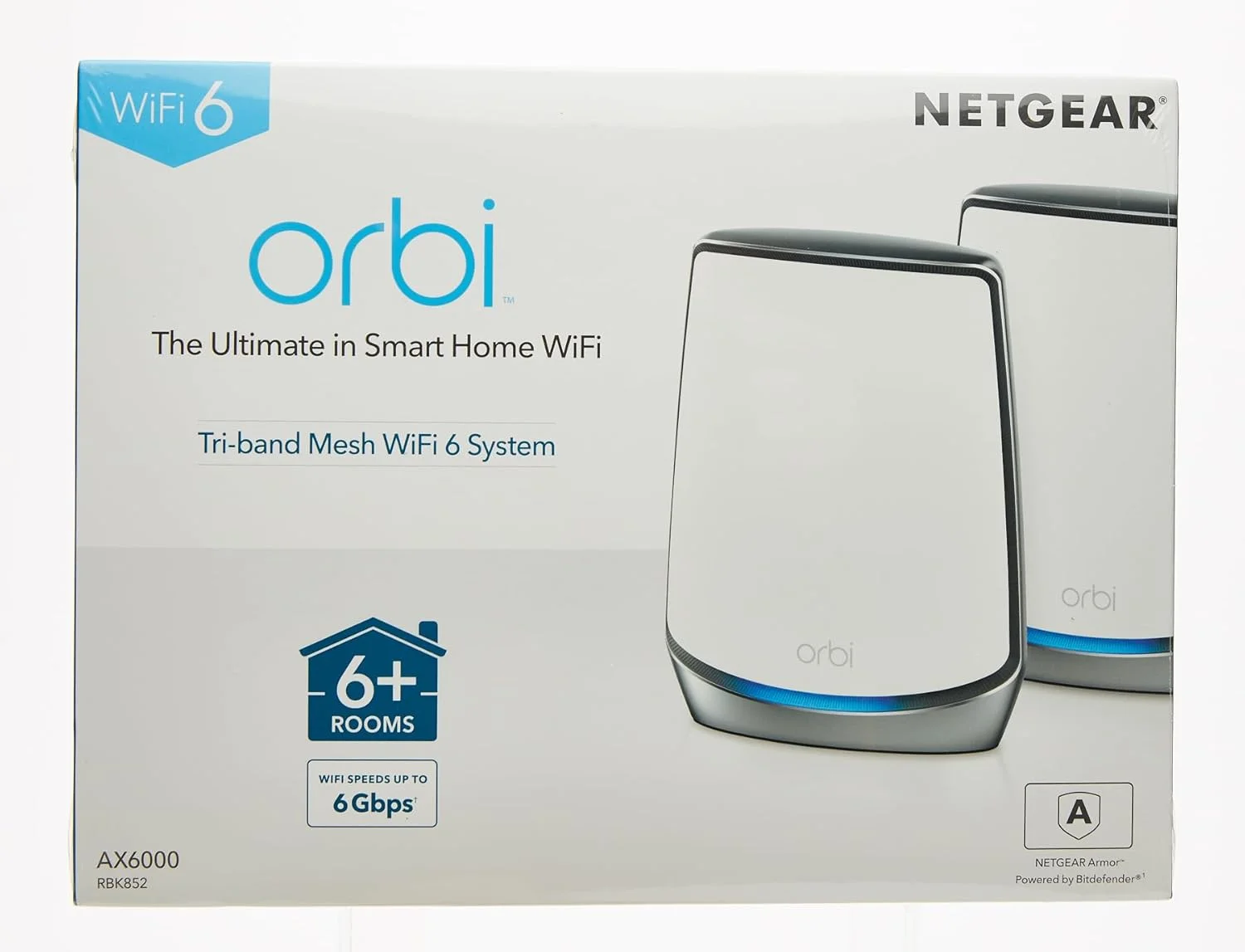 سیستم وای فای 6 مش تری-باند Netgear Rbk852 Orbi Whole Home - سفید سیستم وای فای 6 مش تری-باند Netgear Rbk852 Orbi Whole Home - سفید