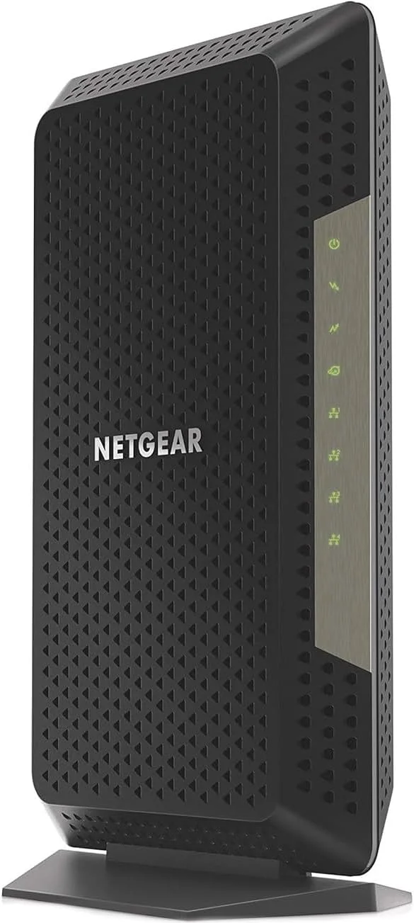 مودم کابلی NETGEAR Nighthawk CM1200 - سازگار با تمام ارائه دهندگان کابل از جمله Xfinity توسط Comcast، Spectrum، Cox | برای طرح های کابلی تا 2 گیگابیت | 4 پورت اترنت 1G | DOCSIS 3.1، مشکی