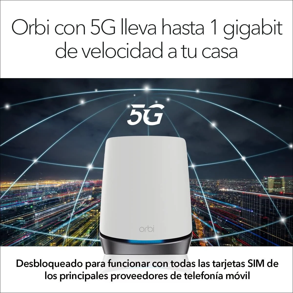 سیستم مش وای فای 6 سه بانده 5G NETGEAR Orbi (NBK752) - روتر با 1 توسعه دهنده ماهواره ای | پوشش تا 465 متر مربع، 40 دستگاه | AX4200 (تا 4.2 گیگابیت در ثانیه) سیستم مش وای فای 6 سه بانده 5G NETGEAR Orbi (NBK752) - روتر با 1 توسعه دهنده ماهواره ای | پوشش تا 465 متر مربع، 40 دستگاه | AX4200 (تا 4.2 گیگابیت در ثانیه)