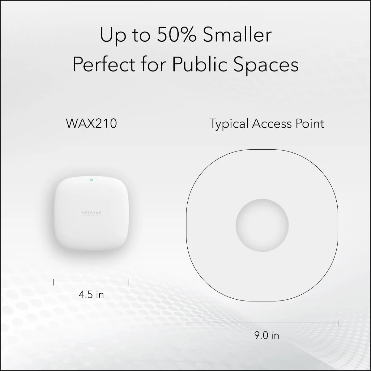 اکسس پوینت بیسیم NETGEAR (WAX210) - وای فای 6 دو بانده با سرعت AX1800 | 1 اتصال شبکه PoE 1G | تا 128 دستگاه | 802.11ax | WPA3 | تا 4 شبکه SSID، بدون منبع تغذیه اکسس پوینت بیسیم NETGEAR (WAX210) - وای فای 6 دو بانده با سرعت AX1800 | 1 اتصال شبکه PoE 1G | تا 128 دستگاه | 802.11ax | WPA3 | تا 4 شبکه SSID، بدون منبع تغذیه