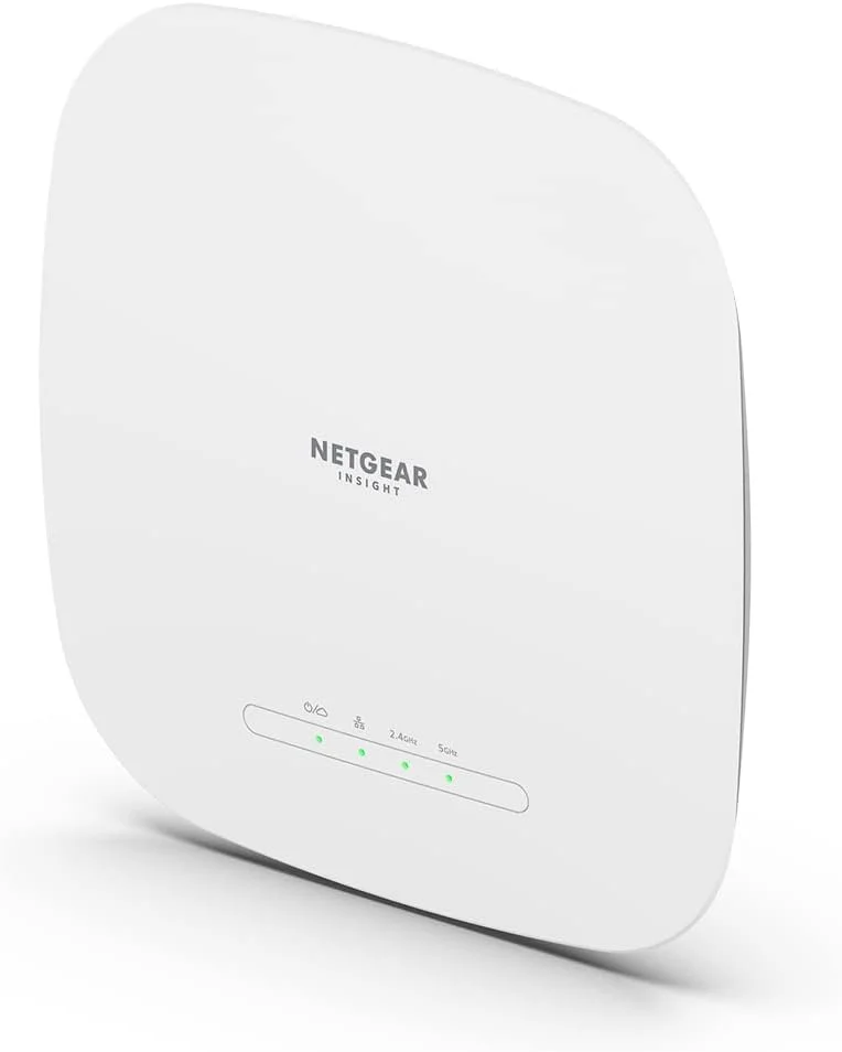 اکسس پوینت وایرلس مدیریت شده ابری NETGEAR (WAX615) - سرعت WiFi 6 دو بانده AX3000 | تا 256 دستگاه کلاینت | 802.11ax | مدیریت از راه دور Insight | تغذیه از طریق PoE+ یا آداپتور AC (شامل نمی شود)