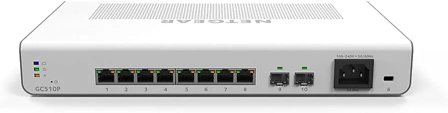 سوئیچ ابری هوشمند اترنت PoE+ مدیریت شده NETGEAR Insight با توان NETGEAR FlexPoE بدون اشتراک ویژه سفید GC510P-100NAS سوئیچ ابری هوشمند اترنت PoE+ مدیریت شده NETGEAR Insight با توان NETGEAR FlexPoE بدون اشتراک ویژه سفید GC510P-100NAS