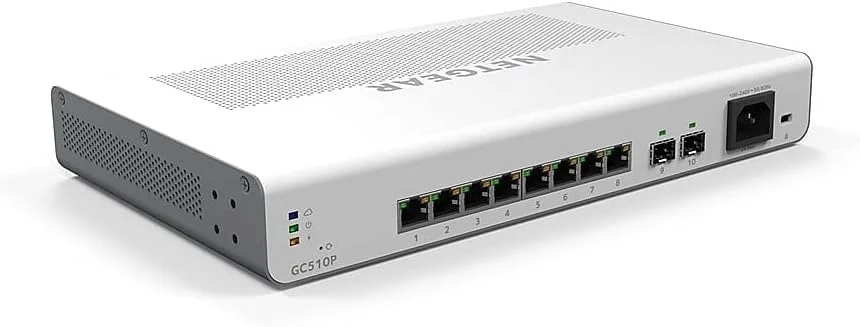 سوئیچ ابری هوشمند اترنت PoE+ مدیریت شده NETGEAR Insight با توان NETGEAR FlexPoE بدون اشتراک ویژه سفید GC510P-100NAS سوئیچ ابری هوشمند اترنت PoE+ مدیریت شده NETGEAR Insight با توان NETGEAR FlexPoE بدون اشتراک ویژه سفید GC510P-100NAS