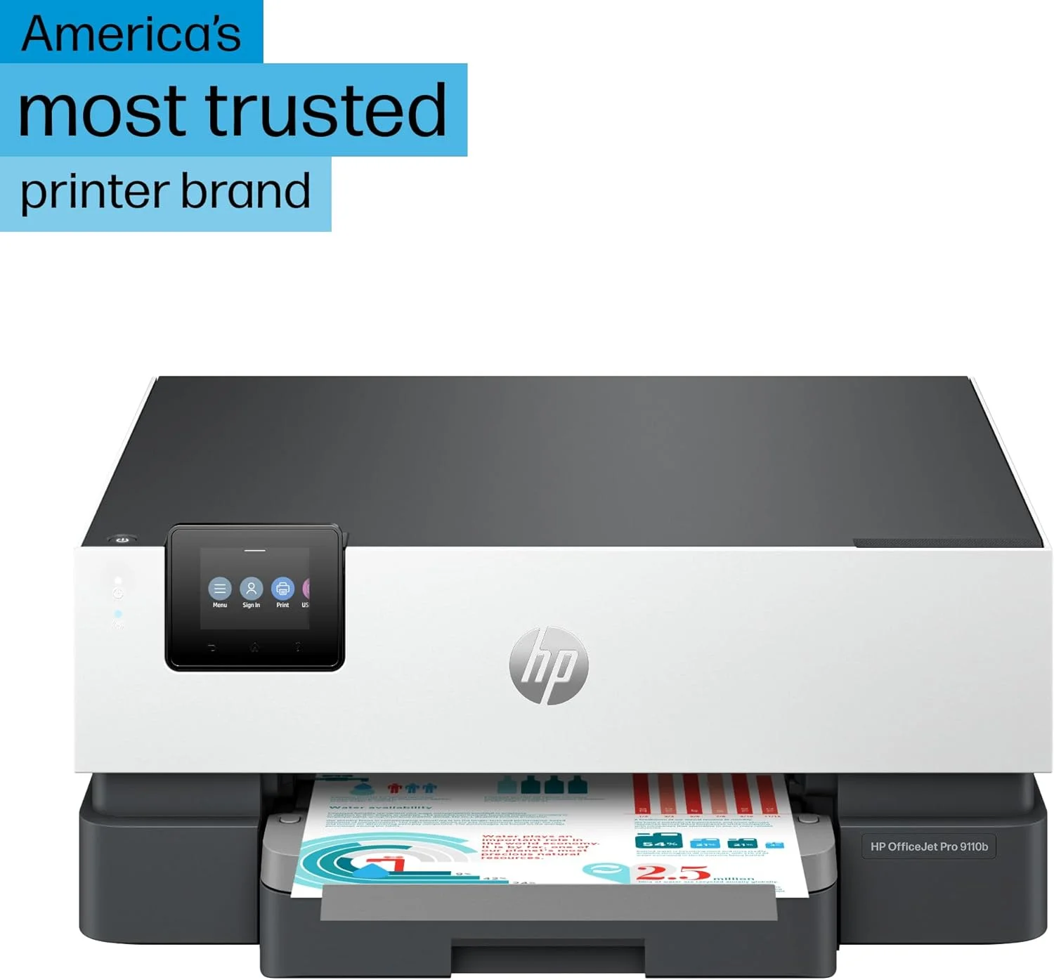 پرینتر جوهرافشان رنگی بی سیم HP OfficeJet Pro 9110b، چاپ، چاپ دورو، بهترین برای دفتر کار (5A0S1A) پرینتر جوهرافشان رنگی بی سیم HP OfficeJet Pro 9110b، چاپ، چاپ دورو، بهترین برای دفتر کار (5A0S1A)