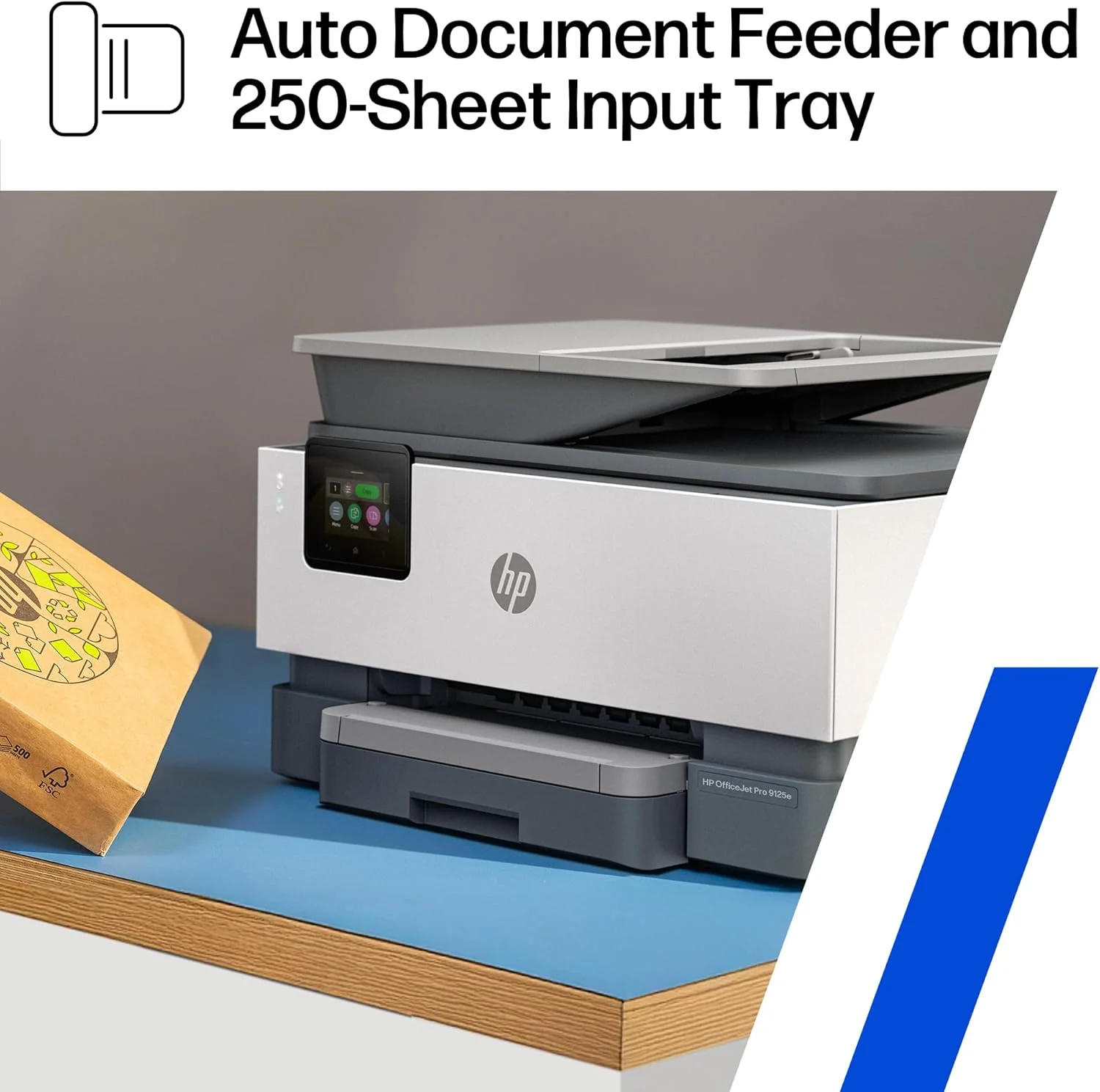 پرینتر چندکاره جوهرافشان رنگی HP OfficeJet Pro 9125e، مناسب برای کسب و کارهای کوچک و متوسط، قابلیت چاپ، کپی، اسکن، فکس، سازگار با Instant Ink (شامل 3 ماه اشتراک رایگان)؛ دارای صفحه لمسی؛ اسکن هوشمند پیشرفته پرینتر چندکاره جوهرافشان رنگی HP OfficeJet Pro 9125e، مناسب برای کسب و کارهای کوچک و متوسط، قابلیت چاپ، کپی، اسکن، فکس، سازگار با Instant Ink (شامل 3 ماه اشتراک رایگان)؛ دارای صفحه لمسی؛ اسکن هوشمند پیشرفته