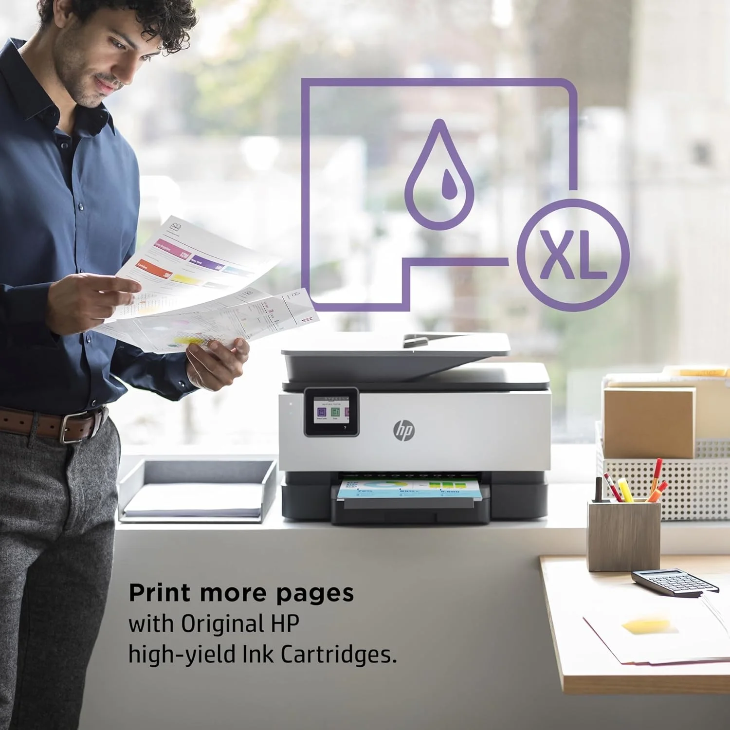 پرینتر رنگی چندکاره HP OfficeJet Pro 9014e به همراه 9 ماه اشتراک Instant Ink با HP+ پرینتر رنگی چندکاره HP OfficeJet Pro 9014e به همراه 9 ماه اشتراک Instant Ink با HP+