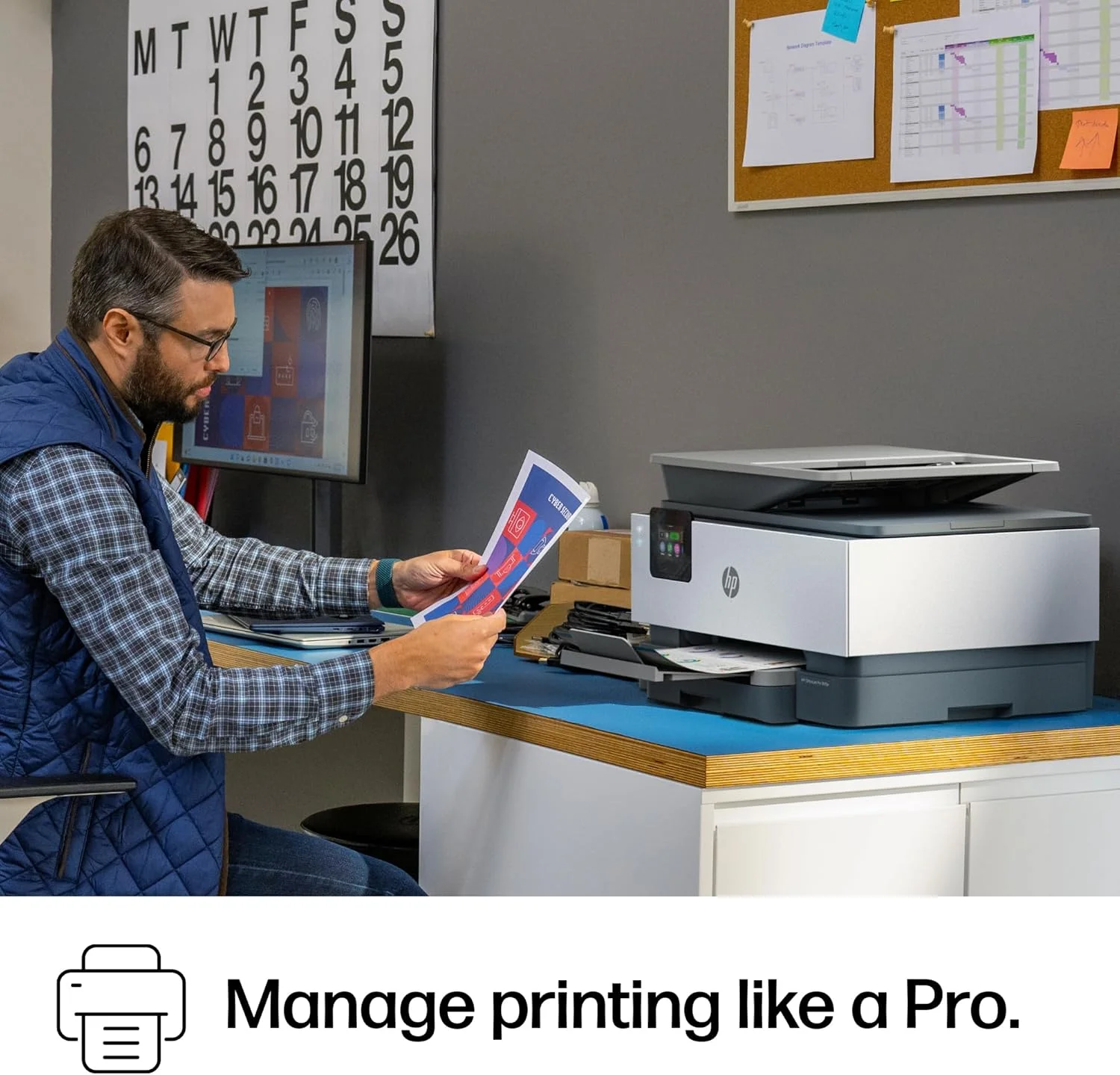 پرینتر چندکاره جوهرافشان رنگی HP OfficeJet Pro 9125e، مناسب برای کسب و کارهای کوچک و متوسط، قابلیت چاپ، کپی، اسکن، فکس، سازگار با Instant Ink (شامل 3 ماه اشتراک رایگان)؛ دارای صفحه لمسی؛ اسکن هوشمند پیشرفته پرینتر چندکاره جوهرافشان رنگی HP OfficeJet Pro 9125e، مناسب برای کسب و کارهای کوچک و متوسط، قابلیت چاپ، کپی، اسکن، فکس، سازگار با Instant Ink (شامل 3 ماه اشتراک رایگان)؛ دارای صفحه لمسی؛ اسکن هوشمند پیشرفته