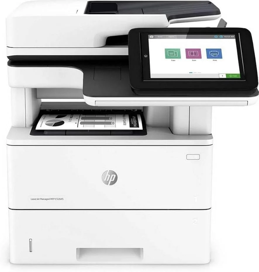 پرینتر لیزری تک رنگ HP LaserJet E62655DN | چاپ دورو، آماده شبکه، عملکرد با سرعت بالا | قابلیت کپی/اسکن/پرینت همه کاره | ایده آل برای استفاده اداری