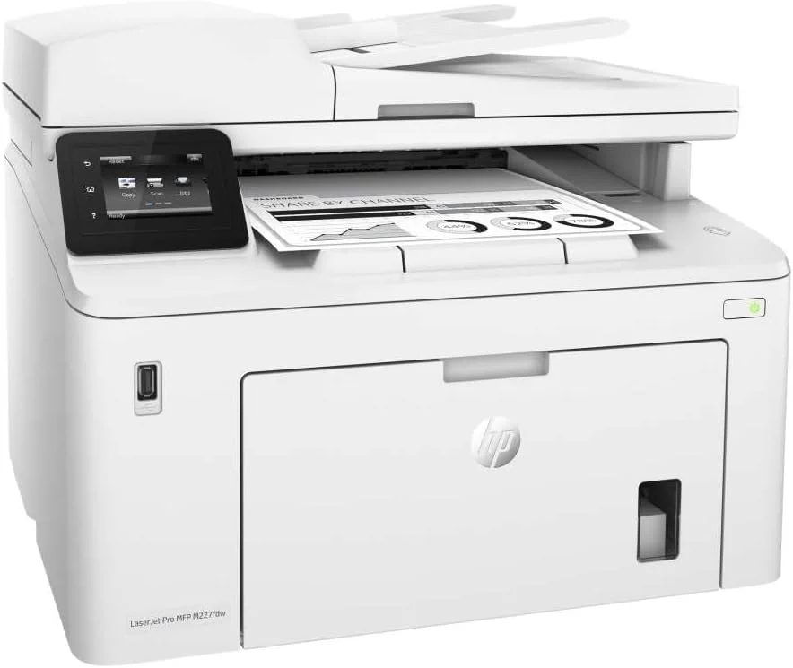 پرینتر چندکاره لیزری HP LaserJet Pro M227fdw، سفید پرینتر چندکاره لیزری HP LaserJet Pro M227fdw، سفید