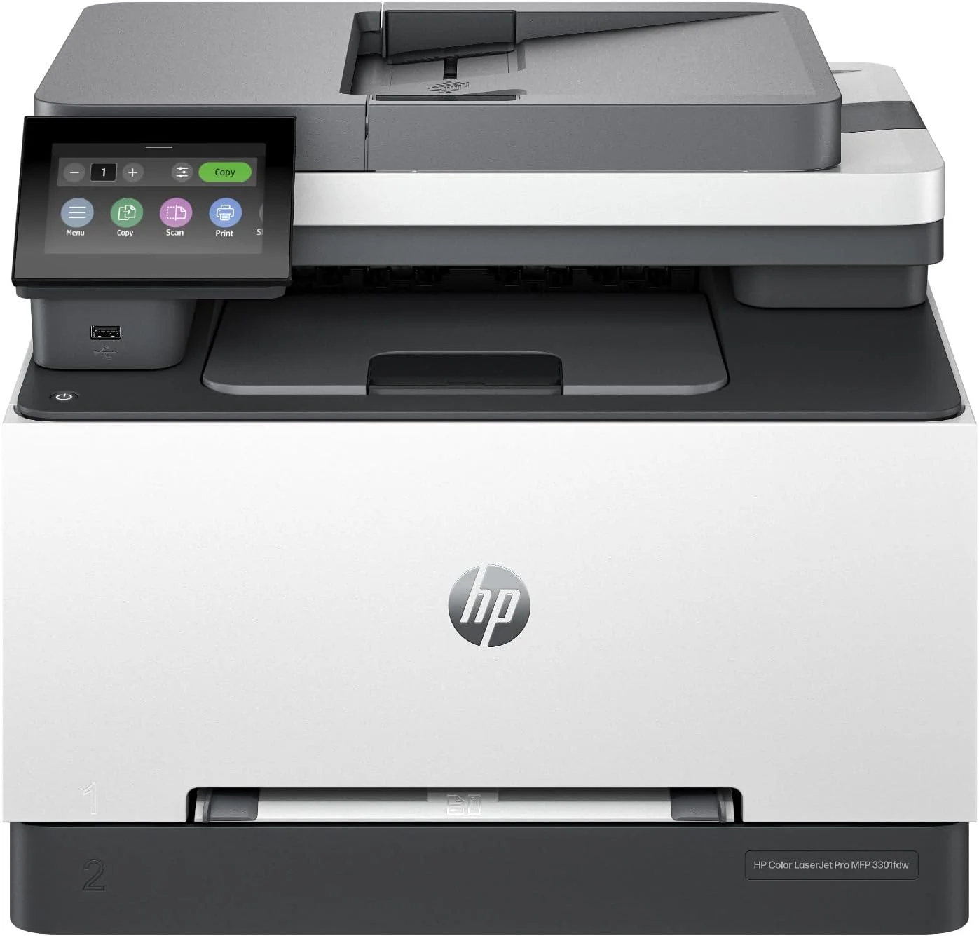 پرینتر لیزری رنگی چندکاره HP Color LaserJet Pro MFP 3301fdw، پرینتر اداری، اسکنر، کپی، فکس، ADF، دورو، بهترین برای دفتر کار (499Q5F)