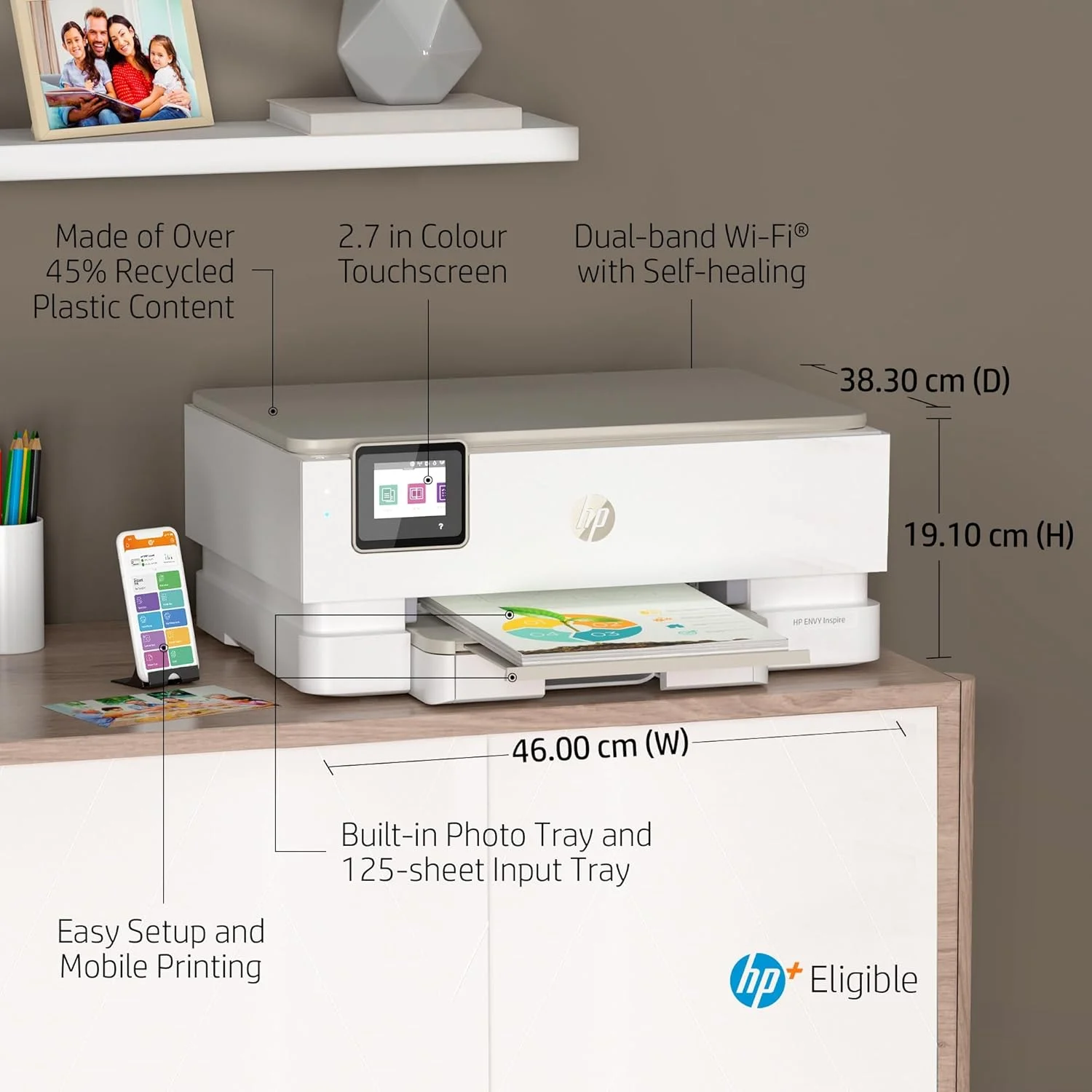 پرینتر رنگی بیسیم چندکاره HP ENVY Inspire 7220e با 6 ماه اشتراک Instant Ink به همراه HP+، سفید، تک سایز پرینتر رنگی بیسیم چندکاره HP ENVY Inspire 7220e با 6 ماه اشتراک Instant Ink به همراه HP+، سفید، تک سایز