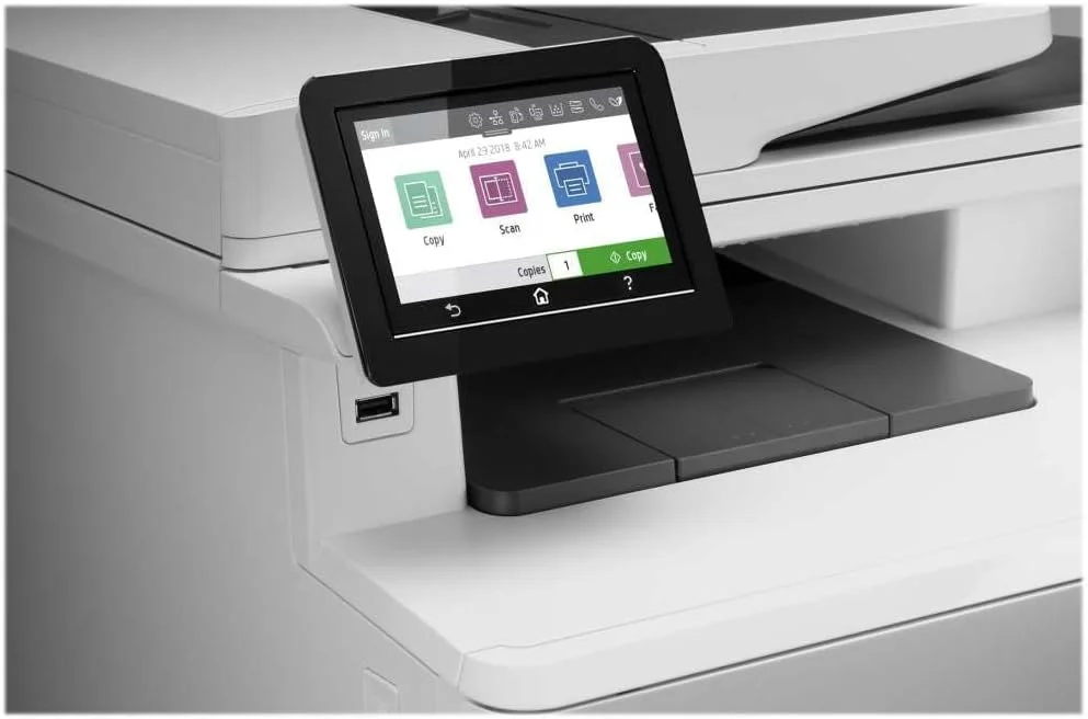 پرینتر چندکاره رنگی لیزری HP Color LaserJet Pro MFP M479fnw با قابلیت پرینت، کپی، اسکن، فکس، ایمیل و اسکن به ایمیل PDF با ADF 50 برگی