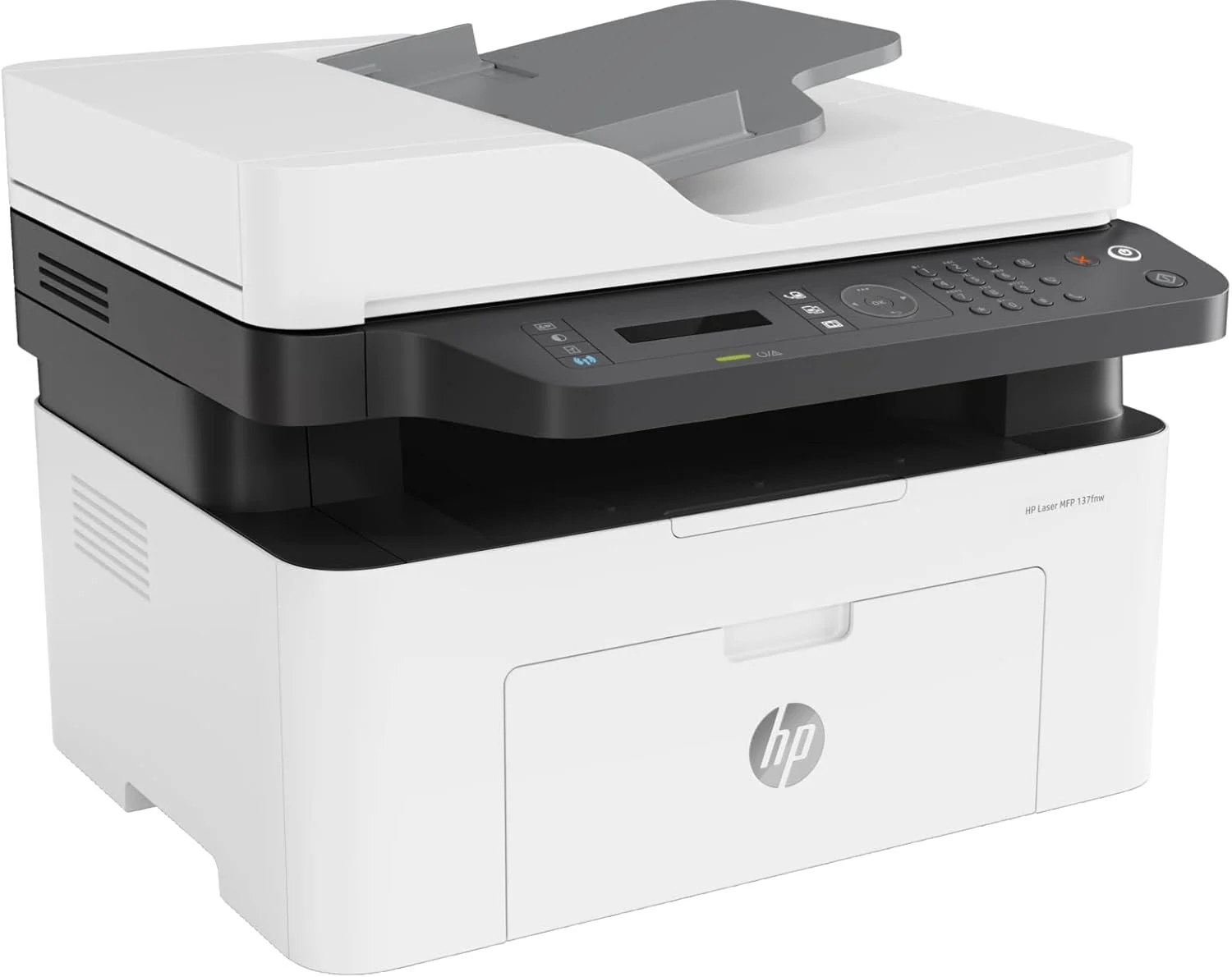 پرینتر چندکاره لیزری HP مدل 137fnw - پرینت، کپی، اسکن، فکس - سیاه و سفید، پرینتر برای کسب و کارهای کوچک و متوسط [4ZB84A]