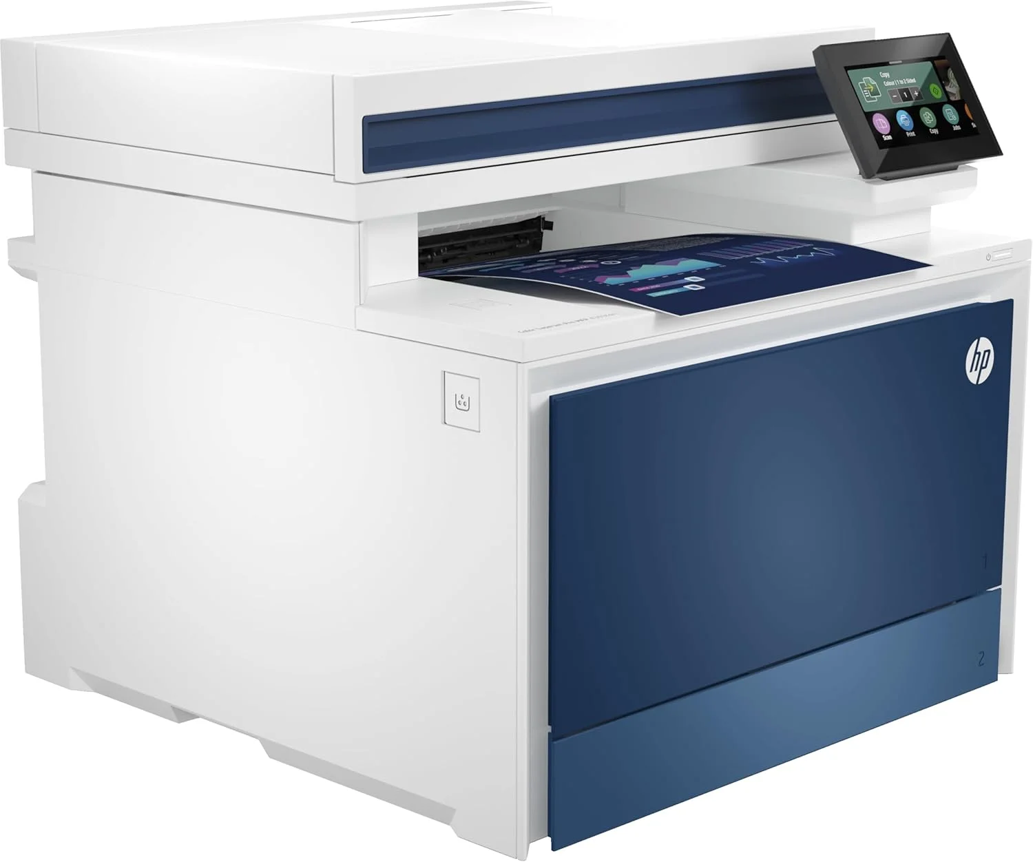 پرینتر چندکاره رنگی لیزری HP Color LaserJet Pro MFP 4303FDN، سرعت 33 صفحه در دقیقه، پرینت/کپی/اسکن/فکس، ADF با ظرفیت 50 برگ، آبی/سفید پرینتر چندکاره رنگی لیزری HP Color LaserJet Pro MFP 4303FDN، سرعت 33 صفحه در دقیقه، پرینت/کپی/اسکن/فکس، ADF با ظرفیت 50 برگ، آبی/سفید