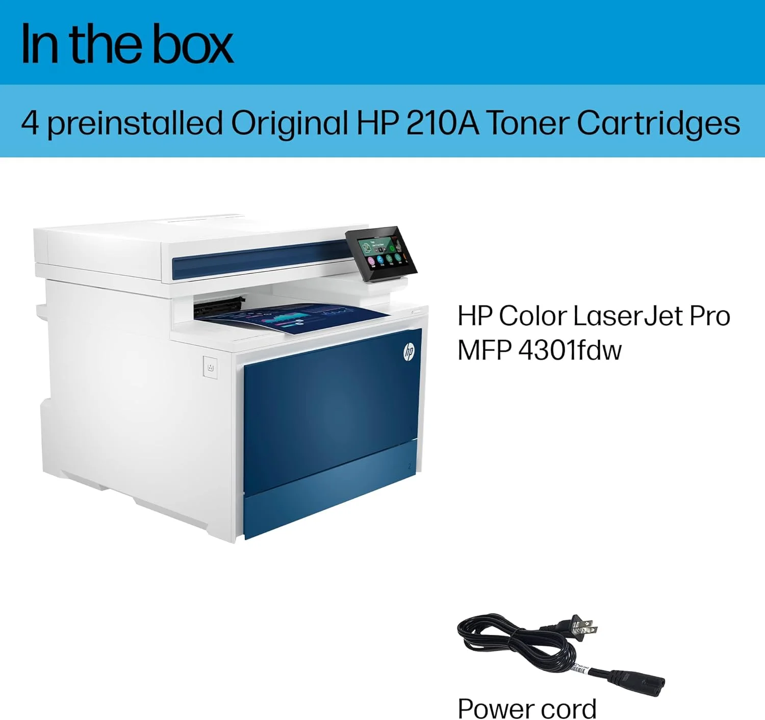 پرینتر چندکاره لیزری رنگی بی سیم HP Color LaserJet Pro MFP 4301fdw، چاپ، اسکن، کپی، فکس، سرعت بالا، نصب آسان، چاپ موبایل، امنیت پیشرفته، بهترین برای تیم های کوچک پرینتر چندکاره لیزری رنگی بی سیم HP Color LaserJet Pro MFP 4301fdw، چاپ، اسکن، کپی، فکس، سرعت بالا، نصب آسان، چاپ موبایل، امنیت پیشرفته، بهترین برای تیم های کوچک