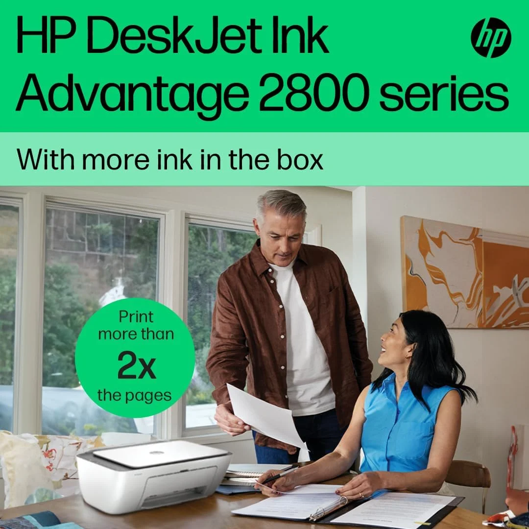 پرینتر چندکاره جوهرافشان بی سیم HP DeskJet Ink Advantage 2875 - سفید [60K47C]