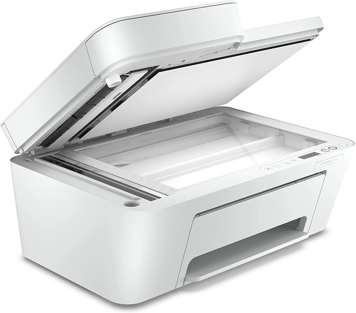 پرینتر رنگی چندکاره HP DeskJet 4120e با 6 ماه اشتراک Instant Ink به همراه HP+، دارای تغذیه خودکار اسناد 35 صفحه ای، سفید