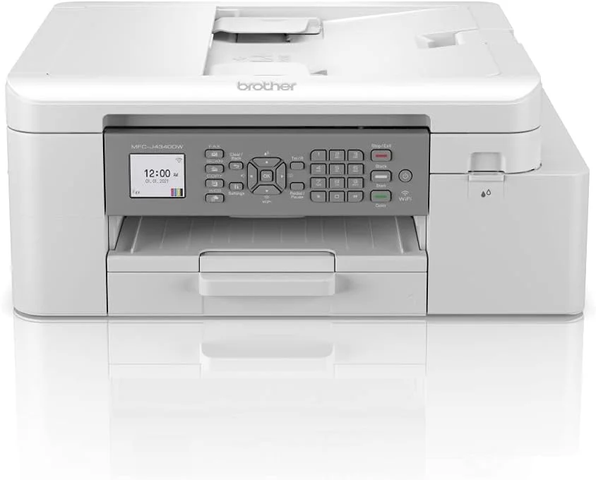پرینتر جوهرافشان رنگی بی‌سیم BROTHER MFC-J4340DW | 4 در 1 (چاپ/کپی/اسکن/فکس) | Wi-Fi/USB.2.0 | A4 | عکس | شامل جوهر
