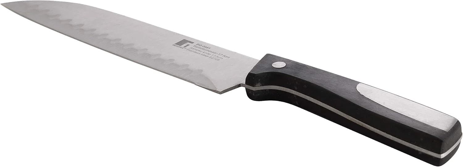 چاقوی سانتوکو برگنر مدل Resa، طول تیغه 17.5 سانتی متر، استیل ضد زنگ، رنگ مشکی، BG3951، چند رنگ چاقوی سانتوکو برگنر مدل Resa، طول تیغه 17.5 سانتی متر، استیل ضد زنگ، رنگ مشکی، BG3951، چند رنگ