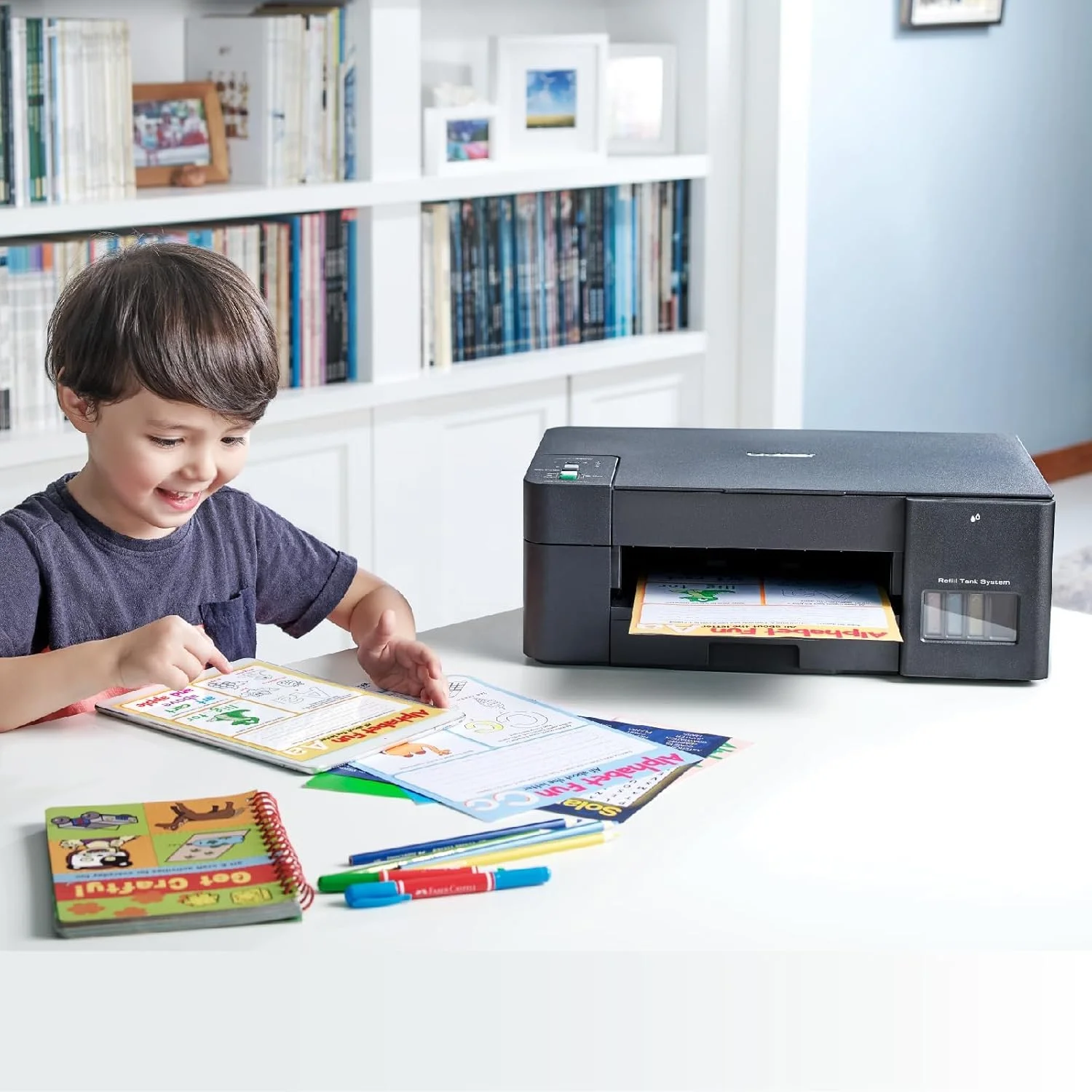 پرینتر مخزن جوهر Brother مدل DCP-T220 - USB - پرینت، اسکن و کپی. بطری های جوهر با بازدهی بالا پرینتر مخزن جوهر Brother مدل DCP-T220 - USB - پرینت، اسکن و کپی. بطری های جوهر با بازدهی بالا