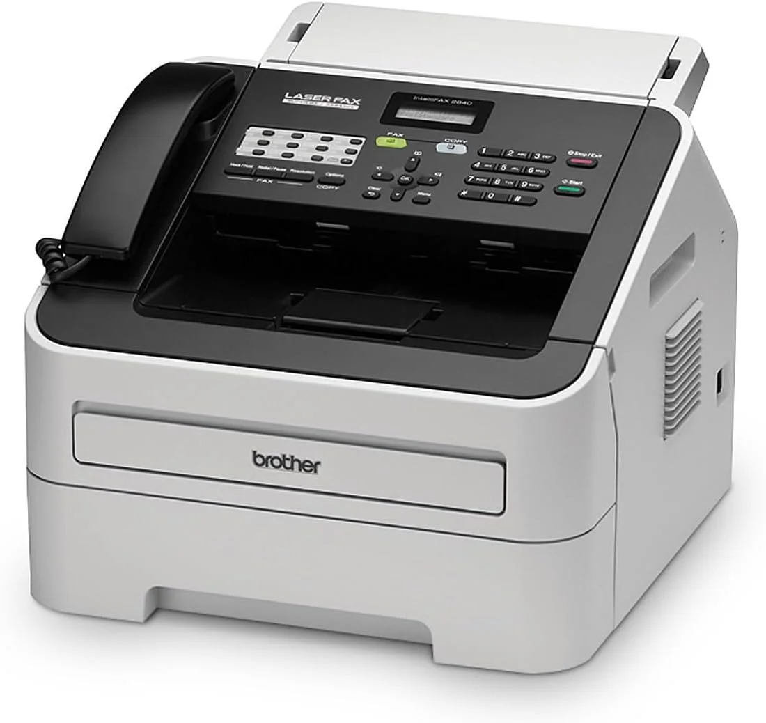 فکس لیزری پرسرعت Brother Fax-2840، سرعت چاپ سریع، تونر جوهر مشکی با بازدهی بالا