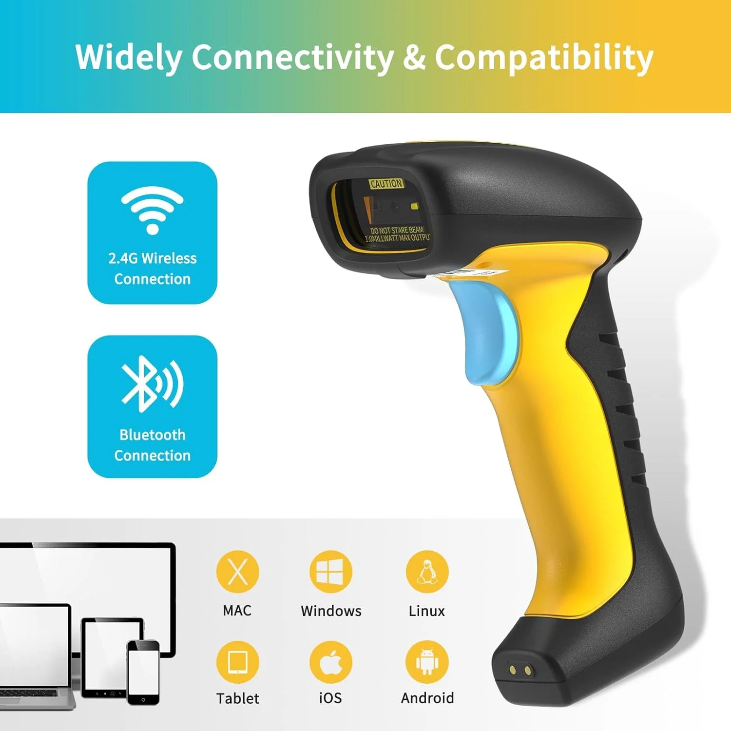 اسکنر بارکد بلوتوثی صنعتی QR ارتقا یافته NETUM با داک شارژ، بارکد خوان بی سیم 2D 1D با باتری 2600mAh، مقاوم در برابر ضربه، ضد گرد و غبار، هندزفری برای ویندوز، مک، اندروید، iOS (NT-1200) اسکنر بارکد بلوتوثی صنعتی QR ارتقا یافته NETUM با داک شارژ، بارکد خوان بی سیم 2D 1D با باتری 2600mAh، مقاوم در برابر ضربه، ضد گرد و غبار، هندزفری برای ویندوز، مک، اندروید، iOS (NT-1200)