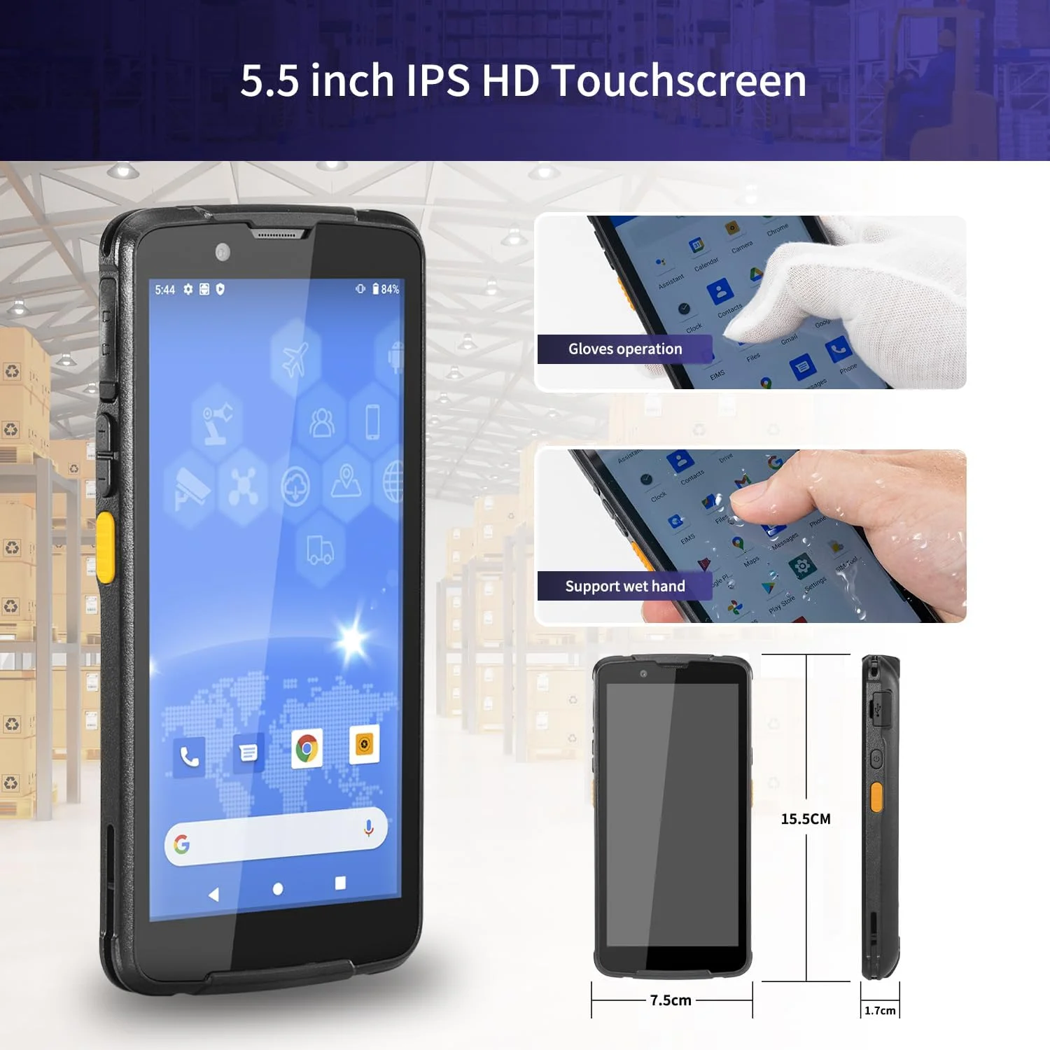 اسکنر بارکد دستی NETUM Android 11، کامپیوتر موبایل Q700 PDA قابل حمل، بارکد خوان 1D 2D Wi-Fi و 4G LTE، صفحه نمایش لمسی 5.5 اینچی برای خرده فروشی، انبار، لجستیک و مدیریت دارایی اسکنر بارکد دستی NETUM Android 11، کامپیوتر موبایل Q700 PDA قابل حمل، بارکد خوان 1D 2D Wi-Fi و 4G LTE، صفحه نمایش لمسی 5.5 اینچی برای خرده فروشی، انبار، لجستیک و مدیریت دارایی