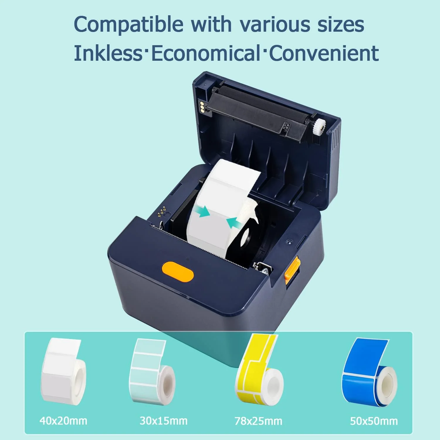 چاپگر لیبل زن کوچک NETUM P1 - چاپگر حرارتی بدون جوهر بلوتوث قابل حمل سازگار با اندروید و iOS برای بارکد خرده فروشی، پوشاک، پستی، کسب و کارهای کوچک (آبی) چاپگر لیبل زن کوچک NETUM P1 - چاپگر حرارتی بدون جوهر بلوتوث قابل حمل سازگار با اندروید و iOS برای بارکد خرده فروشی، پوشاک، پستی، کسب و کارهای کوچک (آبی)