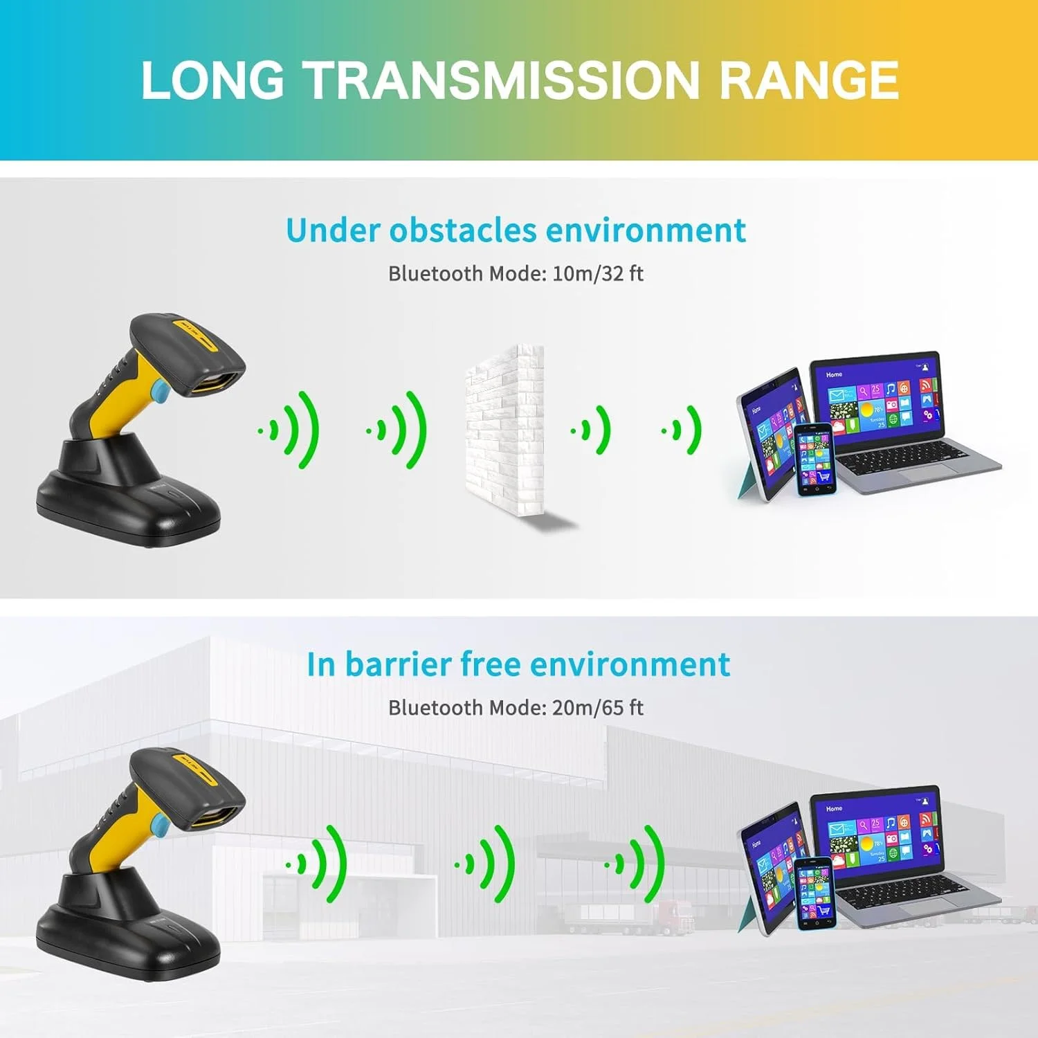 اسکنر بارکد بلوتوثی صنعتی QR ارتقا یافته NETUM با داک شارژ، بارکد خوان بی سیم 2D 1D با باتری 2600mAh، مقاوم در برابر ضربه، ضد گرد و غبار، هندزفری برای ویندوز، مک، اندروید، iOS (NT-1200) اسکنر بارکد بلوتوثی صنعتی QR ارتقا یافته NETUM با داک شارژ، بارکد خوان بی سیم 2D 1D با باتری 2600mAh، مقاوم در برابر ضربه، ضد گرد و غبار، هندزفری برای ویندوز، مک، اندروید، iOS (NT-1200)