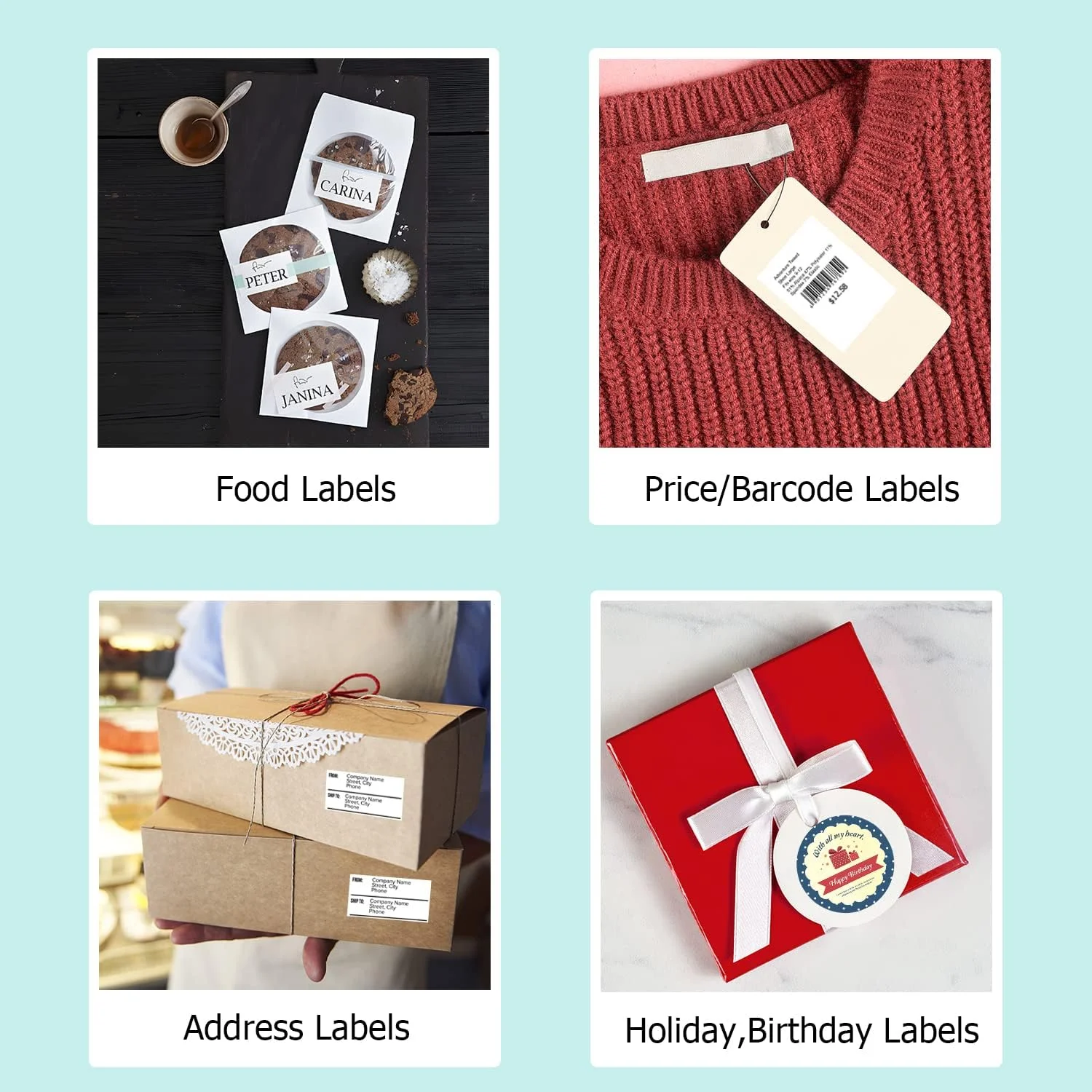 چاپگر لیبل زن کوچک NETUM P1 - چاپگر حرارتی بدون جوهر بلوتوث قابل حمل سازگار با اندروید و iOS برای بارکد خرده فروشی، پوشاک، پستی، کسب و کارهای کوچک (آبی) چاپگر لیبل زن کوچک NETUM P1 - چاپگر حرارتی بدون جوهر بلوتوث قابل حمل سازگار با اندروید و iOS برای بارکد خرده فروشی، پوشاک، پستی، کسب و کارهای کوچک (آبی)