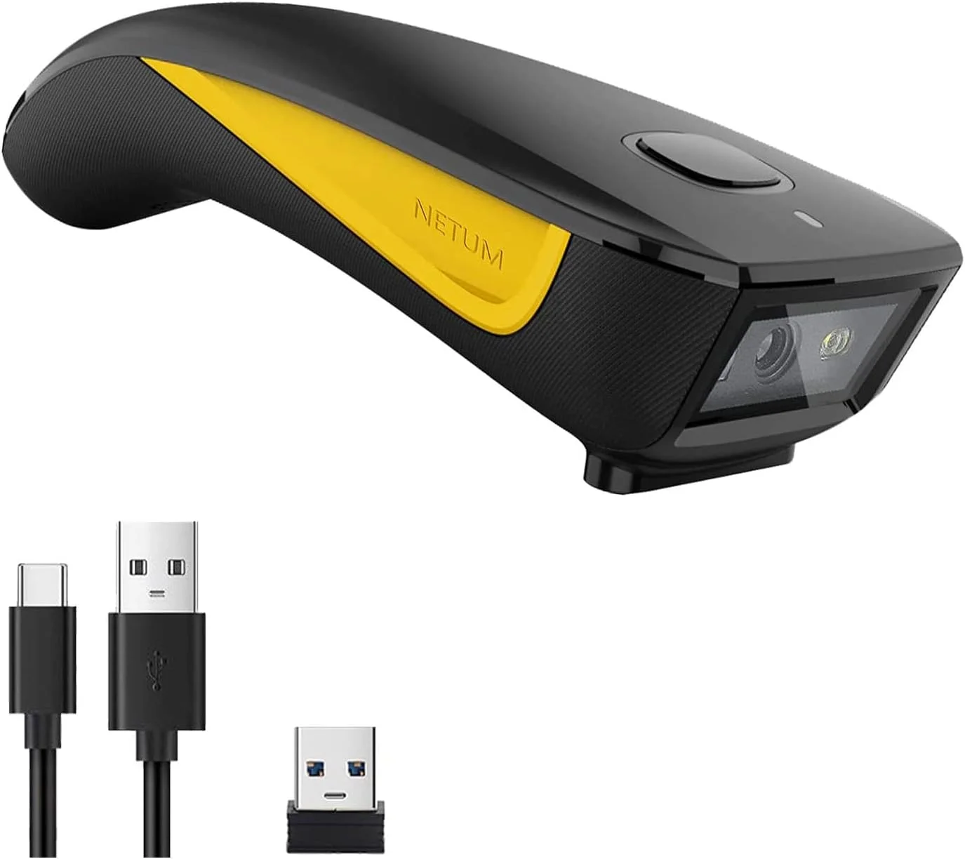 اسکنر بارکد QR NETUM، اسکنر بارکد کوچک بلوتوثی، اسکنر بارکد 1D 2D USB قابل حمل کوچک برای انبارداری، اسکنر تصویر بی سیم 2.4G برای تبلت آیفون آیپد اندروید iOS PC POS - C750