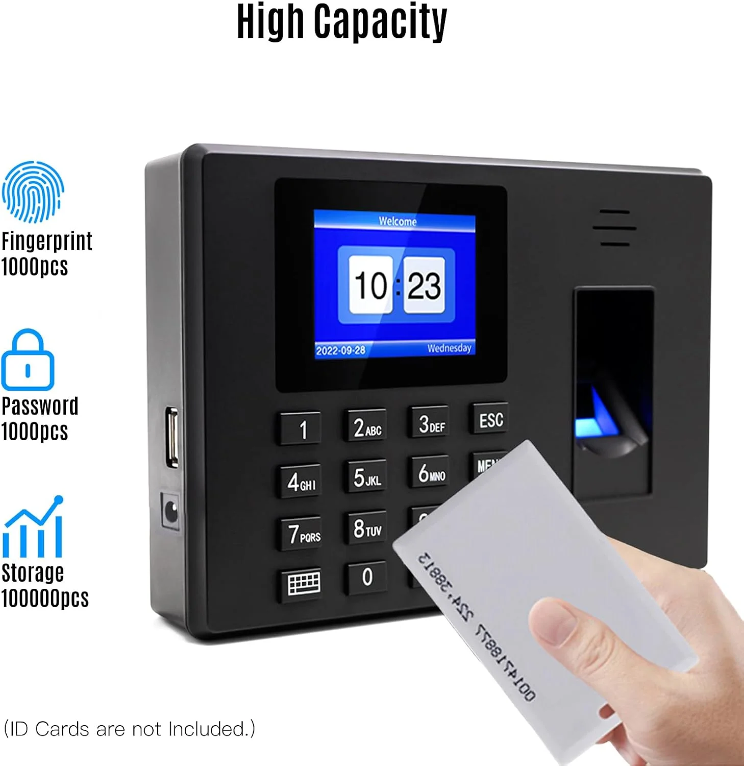 دستگاه حضور و غیاب هوشمند Eacam با پشتیبانی از اثر انگشت/رمز عبور/شناسه، دستگاه ثبت ورود و خروج کارمندان، پشتیبانی از چند زبان، کنترل دسترسی از طریق دیسک USB و تشخیص رمز عبور برای دفتر کار دستگاه حضور و غیاب هوشمند Eacam با پشتیبانی از اثر انگشت/رمز عبور/شناسه، دستگاه ثبت ورود و خروج کارمندان، پشتیبانی از چند زبان، کنترل دسترسی از طریق دیسک USB و تشخیص رمز عبور برای دفتر کار