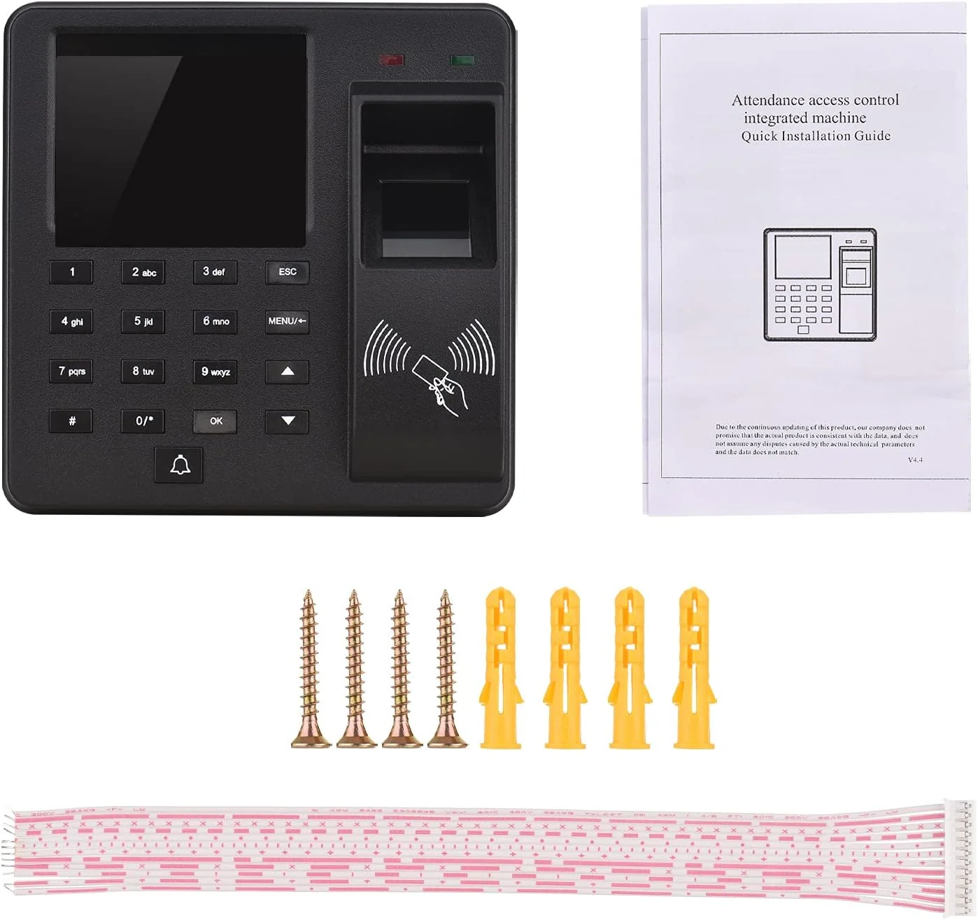 دستگاه حضور و غیاب اثر انگشتی Eacam، دستگاه هوشمند بیومتریک تشخیص اثر انگشت/رمز عبور/کارت شناسایی، ساعت ثبت ورود و خروج کارکنان با صفحه نمایش 2.4 اینچی، پشتیبانی از قفل درب، گزارش خروجی دیسک U دستگاه حضور و غیاب اثر انگشتی Eacam، دستگاه هوشمند بیومتریک تشخیص اثر انگشت/رمز عبور/کارت شناسایی، ساعت ثبت ورود و خروج کارکنان با صفحه نمایش 2.4 اینچی، پشتیبانی از قفل درب، گزارش خروجی دیسک U