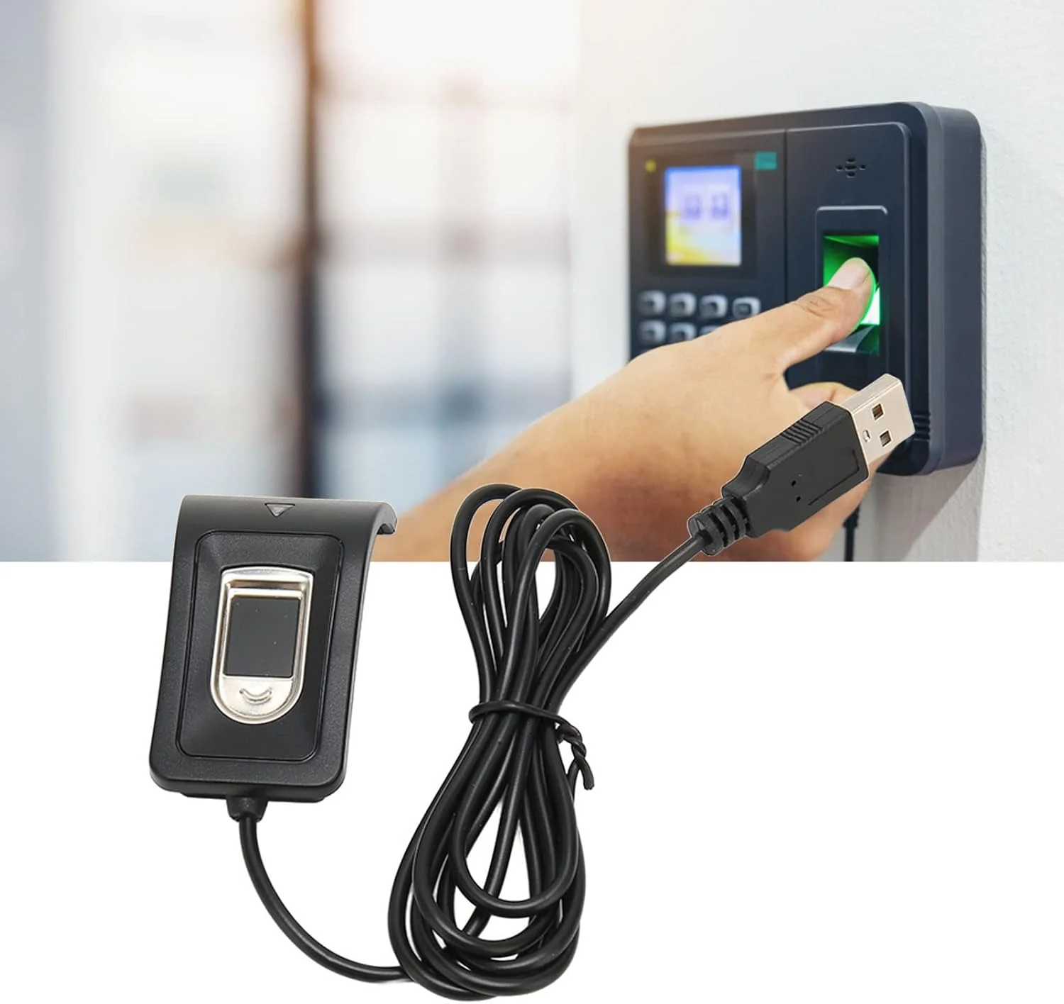 اسکنر اثر انگشت USB Bewinner، قابلیت نگهداری ده اثر انگشت، کالیبراسیون خودکار 360 درجه، اسکنر اثر انگشت دانگل PC برای کامپیوتر برای ویندوز اسکنر اثر انگشت USB Bewinner، قابلیت نگهداری ده اثر انگشت، کالیبراسیون خودکار 360 درجه، اسکنر اثر انگشت دانگل PC برای کامپیوتر برای ویندوز