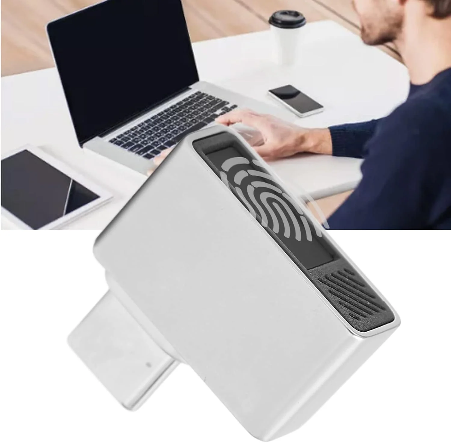 Bewinner مینی USB-C اثر انگشت خوان سازگار با 7 8 10، 10 اثر انگشت، تشخیص سریع 0.5 ثانیه، الگوریتم خودآموز، تطبیق لمسی 360 درجه Bewinner مینی USB-C اثر انگشت خوان سازگار با 7 8 10، 10 اثر انگشت، تشخیص سریع 0.5 ثانیه، الگوریتم خودآموز، تطبیق لمسی 360 درجه