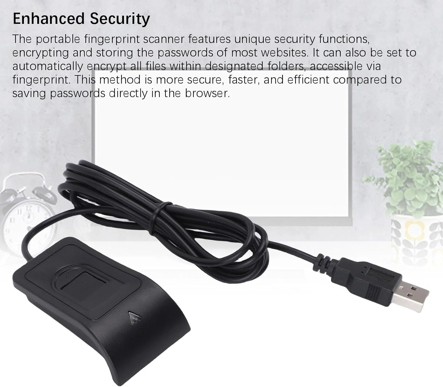 اسکنر اثر انگشت USB Bewinner با اسکنر بیومتریک لمسی 360 درجه، دانگل کامپیوتر رومیزی Plug & Play برای ویندوز 10 و 11، یادگیری تطبیقی، رمزگذاری فایل چند کاربره اسکنر اثر انگشت USB Bewinner با اسکنر بیومتریک لمسی 360 درجه، دانگل کامپیوتر رومیزی Plug & Play برای ویندوز 10 و 11، یادگیری تطبیقی، رمزگذاری فایل چند کاربره