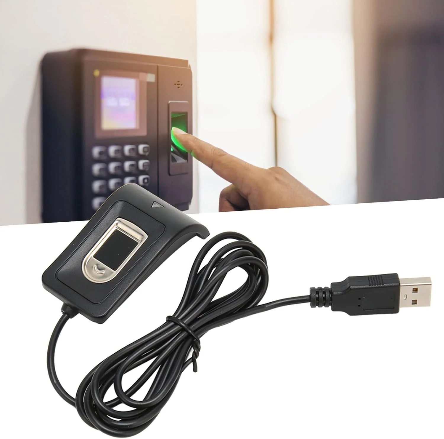 اسکنر اثر انگشت USB Bewinner، قابلیت نگهداری ده اثر انگشت، کالیبراسیون خودکار 360 درجه، اسکنر اثر انگشت دانگل PC برای کامپیوتر برای ویندوز اسکنر اثر انگشت USB Bewinner، قابلیت نگهداری ده اثر انگشت، کالیبراسیون خودکار 360 درجه، اسکنر اثر انگشت دانگل PC برای کامپیوتر برای ویندوز