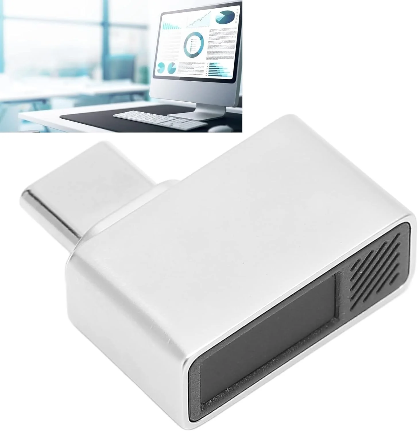 Bewinner مینی USB-C اثر انگشت خوان سازگار با 7 8 10، 10 اثر انگشت، تشخیص سریع 0.5 ثانیه، الگوریتم خودآموز، تطبیق لمسی 360 درجه Bewinner مینی USB-C اثر انگشت خوان سازگار با 7 8 10، 10 اثر انگشت، تشخیص سریع 0.5 ثانیه، الگوریتم خودآموز، تطبیق لمسی 360 درجه