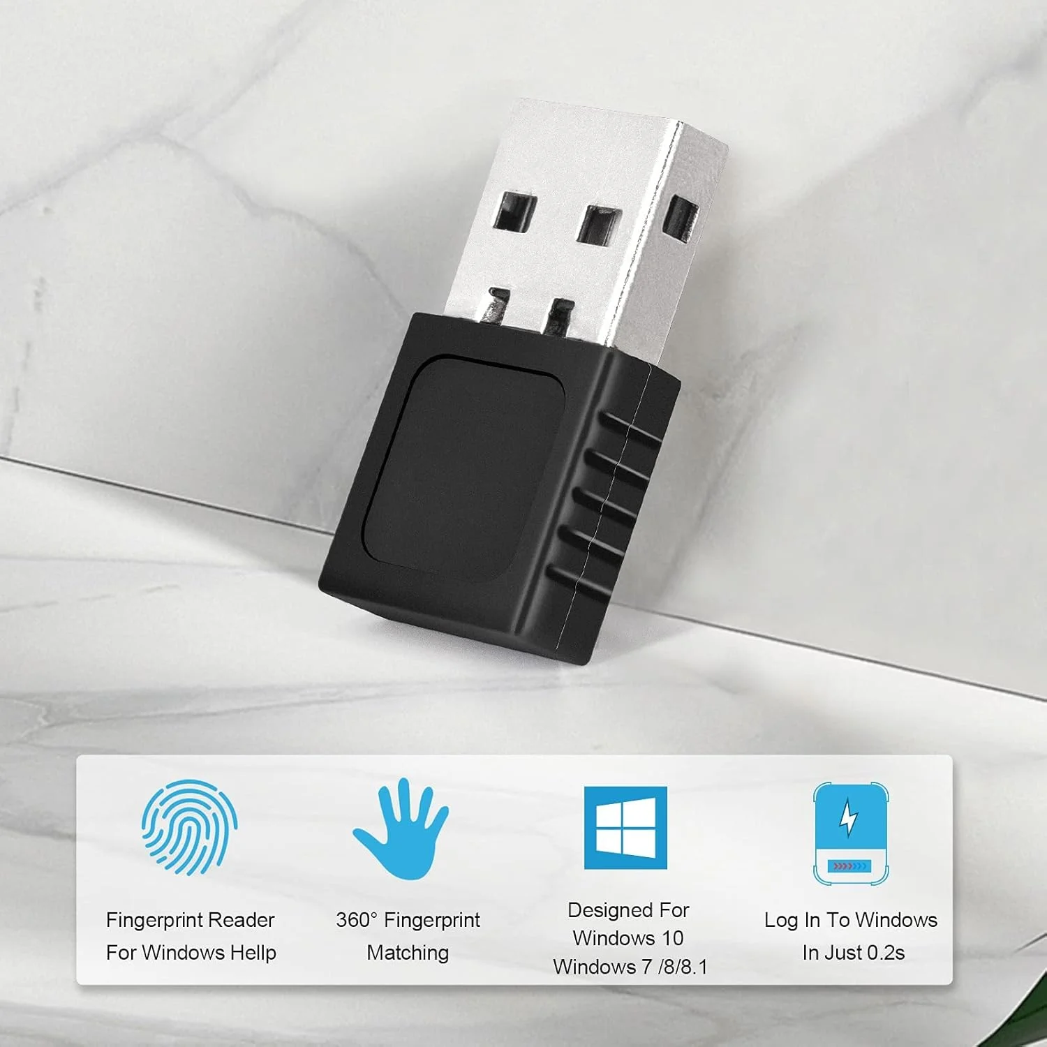 اسکنر اثر انگشت USB KASTWAVE با قابلیت تطبیق سریع 360 درجه، کلید امنیتی بیومتریک چندگانه ویندوز برای ویندوز 7، 8، 10، Windows Hello PC و لپ تاپ اسکنر اثر انگشت USB KASTWAVE با قابلیت تطبیق سریع 360 درجه، کلید امنیتی بیومتریک چندگانه ویندوز برای ویندوز 7، 8، 10، Windows Hello PC و لپ تاپ