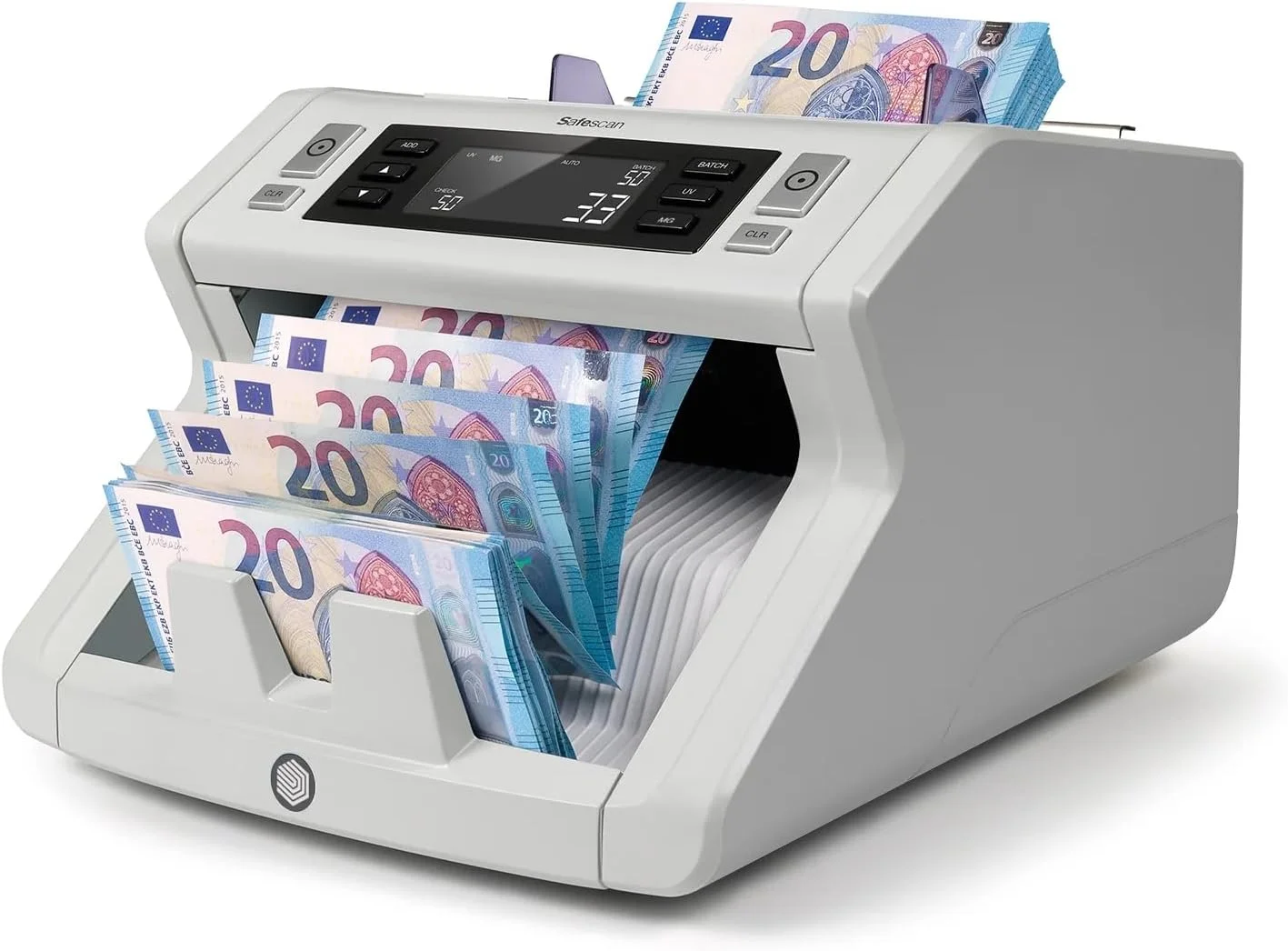 دستگاه شمارش پول Safescan 2250، شمارش اسکناس های مختلف - شمارنده اسکناس با بررسی اصالت 3 گانه - شمارش اسکناس های مرتب شده از همه ارزها