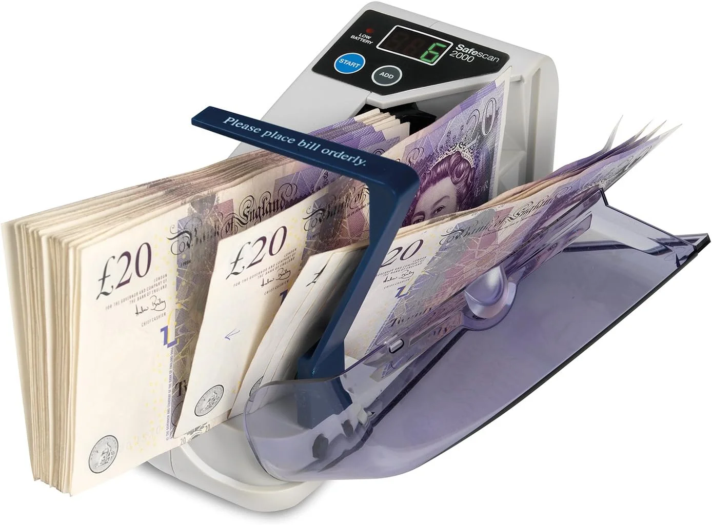دستگاه شمارش پول قابل حمل سیف اسکن 2000 که اسکناس های مرتب شده را می شمارد - دستگاه شمارش پول نقد برای استفاده در حال حرکت - دستگاه شمارش پول مرتب شده برای همه ارزها، 19 x 10.2 x 7.5 سانتی متر دستگاه شمارش پول قابل حمل سیف اسکن 2000 که اسکناس های مرتب شده را می شمارد - دستگاه شمارش پول نقد برای استفاده در حال حرکت - دستگاه شمارش پول مرتب شده برای همه ارزها، 19 x 10.2 x 7.5 سانتی متر